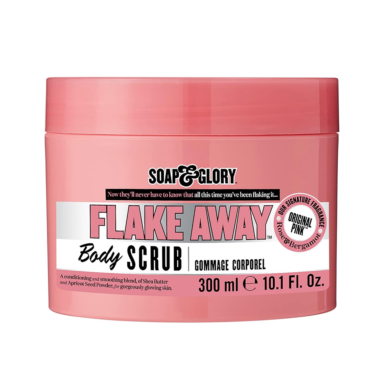 Soap & Glory Original Pink Exfoliating Body Scrub - Body Exfoliator & Dead Skin Remover with Mandarin Extract for Smooth, Radiant Skin - Rose & Bergamot (6.7 fl oz)