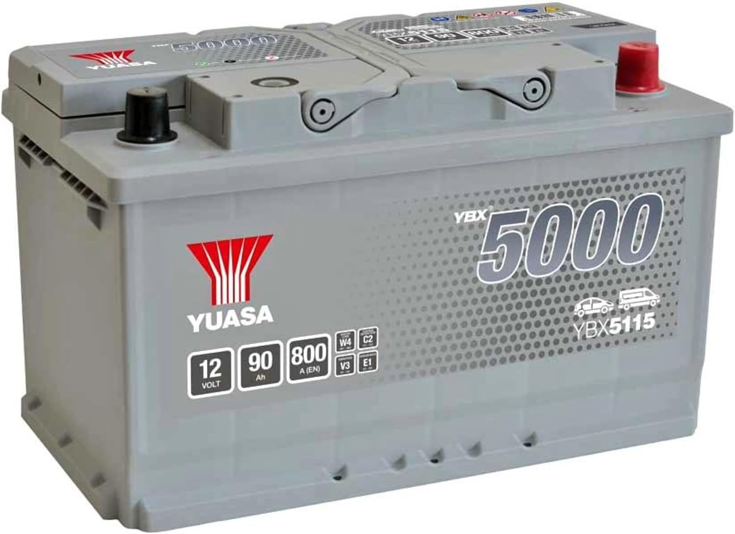 Yuasa YBX5115 12V 90Ah 800CCA Maintenance Free Car Battery
