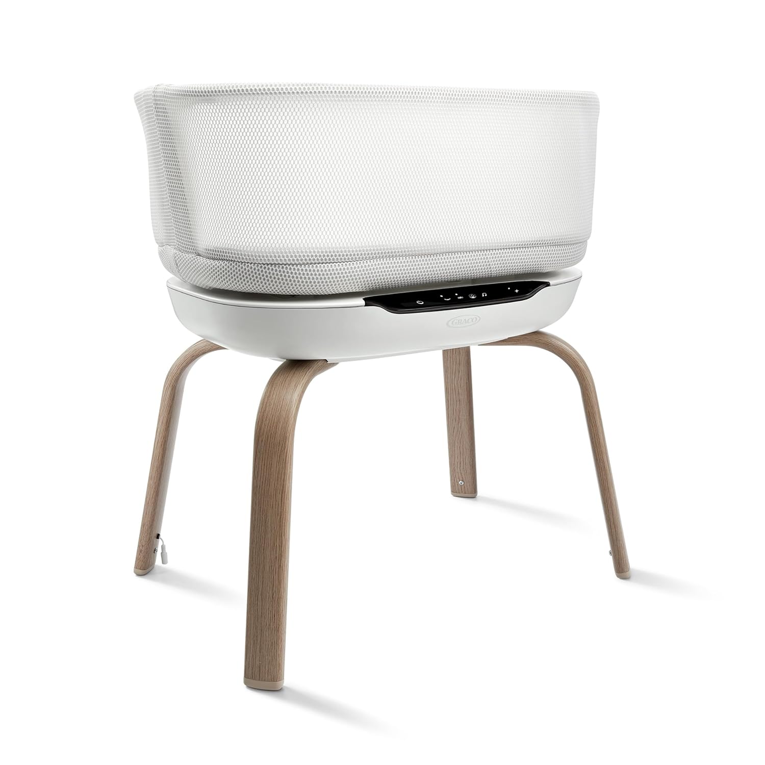 Graco® SmartSense™ Soothing Baby Bassinet – Smart Newborn Bassinet Detects and Automatically Responds to Baby's Cries – for Newborn Babies to 6 Months
