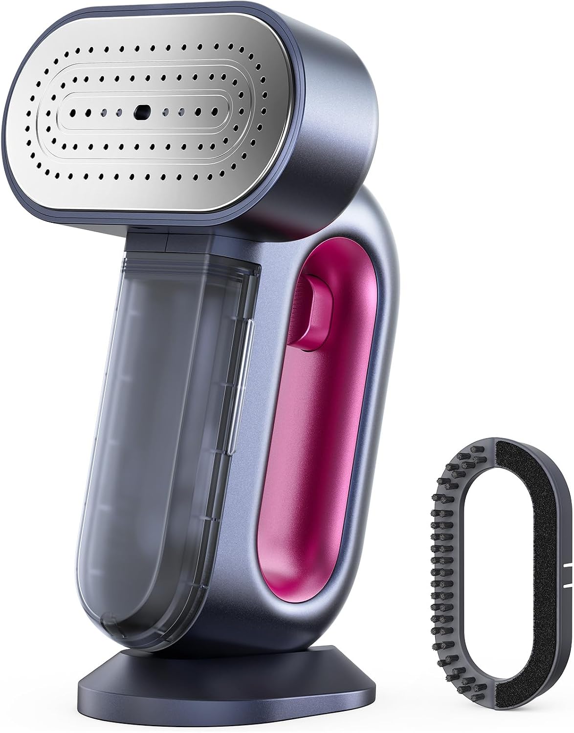 Jack & Rose Steamer for Clothes, 90g/min Boost and 38g/min Continious Steam, 29 Large Holes Powerful Steamer, 220ml Garments Capacity 2-in-1 Handheld Steaming & lroning, Cleaning Brush