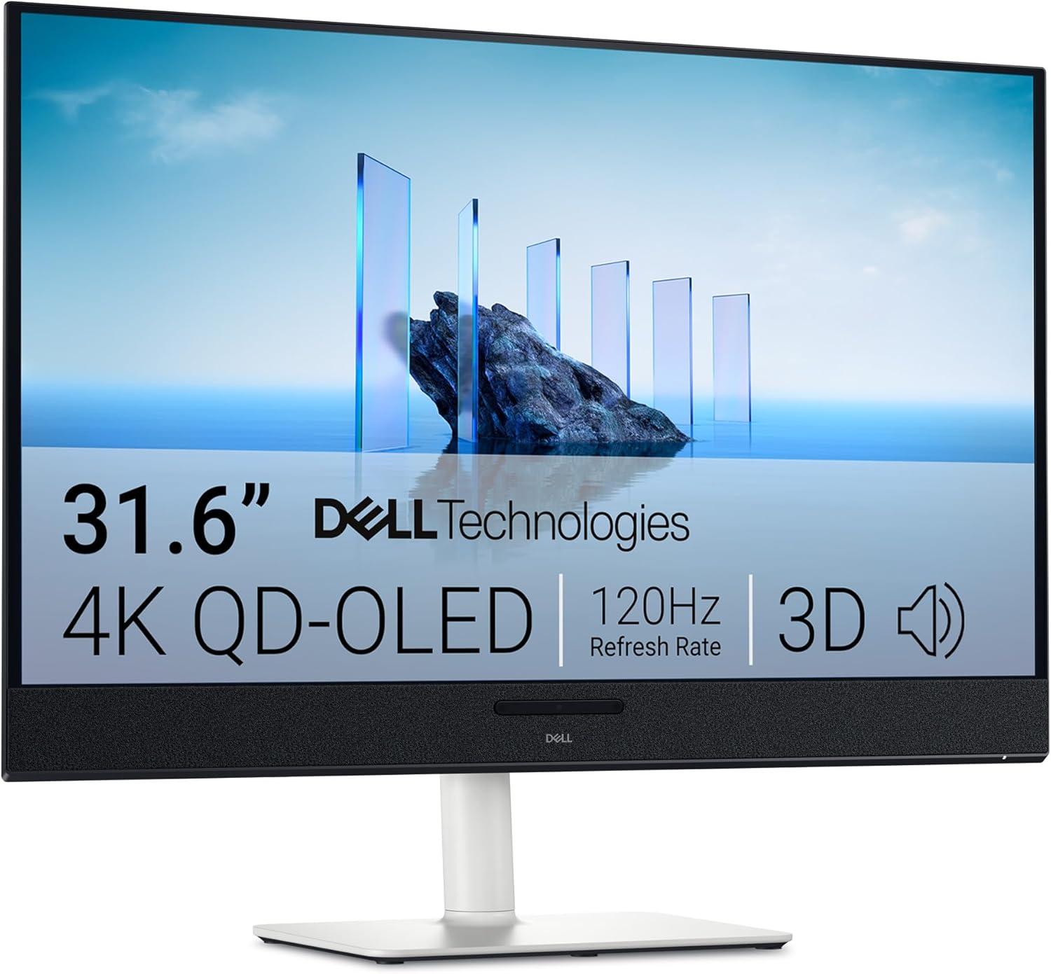 Dell 32 Plus Monitor - S3225QC, 4K UHD (3840x2160), 120Hz, QD OLED, 0.03ms, AMD FreeSync Premium Pro, HDR True Black 400, Dolby Vision, Built-in Speakers, 3 USB-C, HDMI, 3 Year Warranty