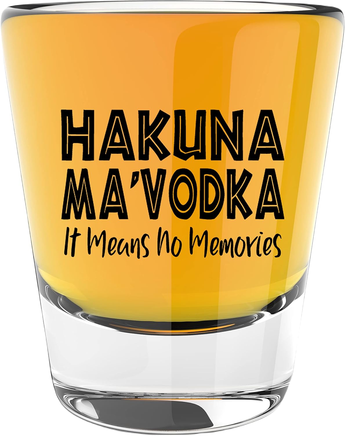 LitGifts Hakuna Mavodka Design, Funny Shot Glasses for Adults, Drinking Gifts for Women or Men, Hilarious Inappropriate Stuff for Friends, Made in USA 1.75 Ounce Dishwasher Safe
