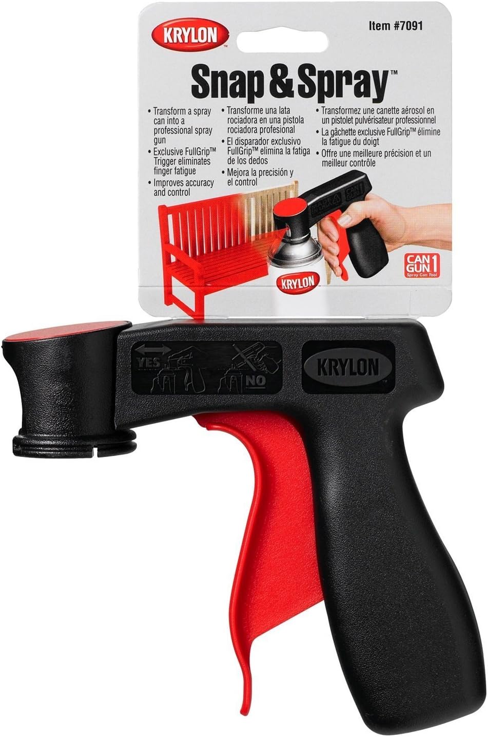Krylon 7091 SW7091 Snap & Spray Aero Gun for Spray Paint Cans