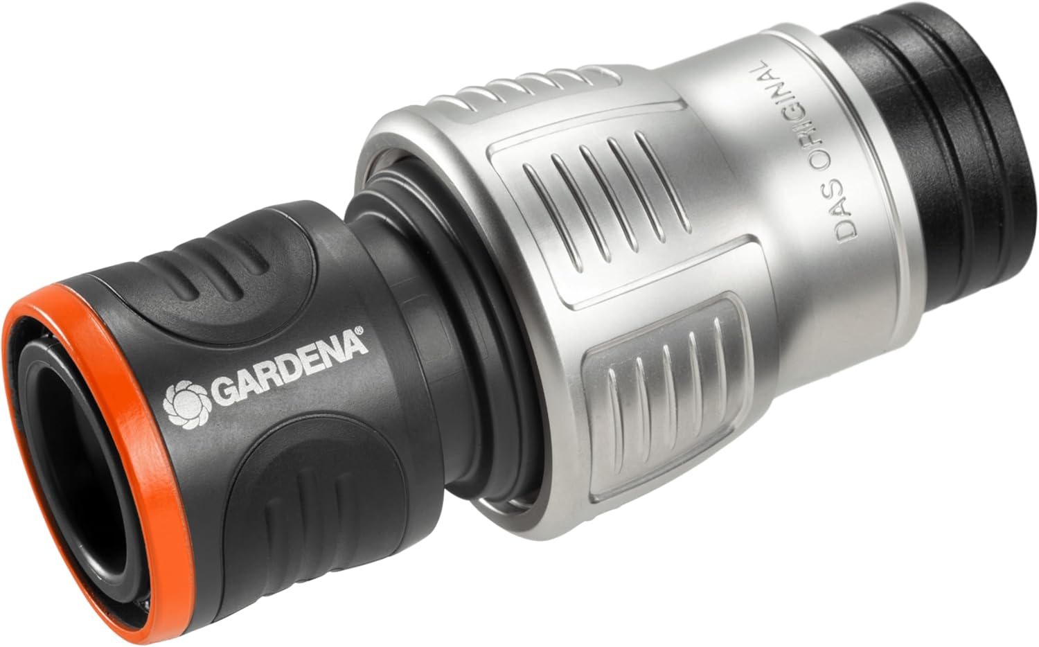 Gardena Premium Waterstop 19 mm (3/4 inch): AquaStop, Faster Device Change, Kink Protection, high Hose Holding Force, Frost-Proof, Packed (18254-20)