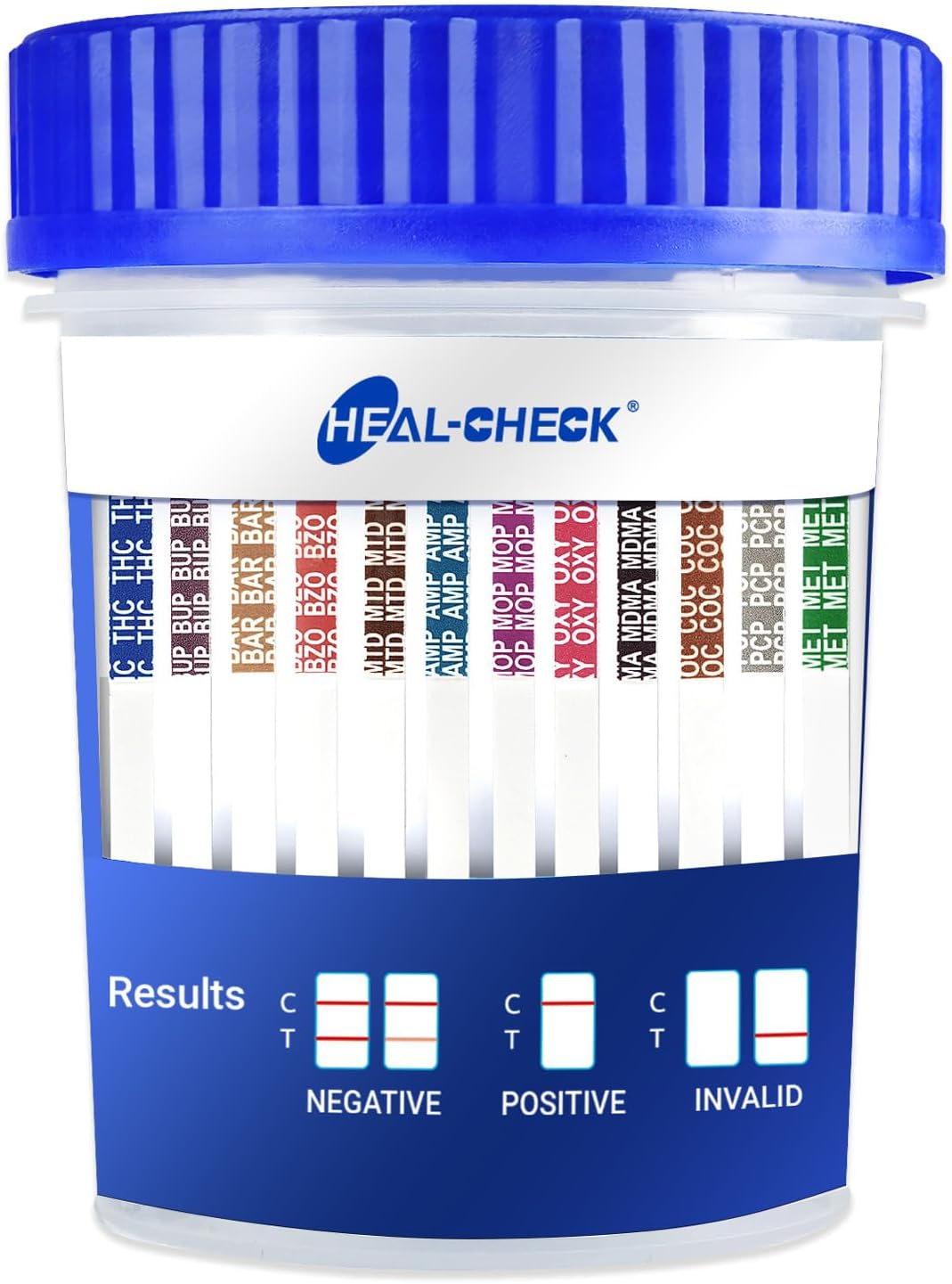 4 Pack Multi Drug Urine Test Cup 12 Panel with Temperature Strip,Testing 12 Different Drugs,Instant Multi Panel Drug Screening Test Kit