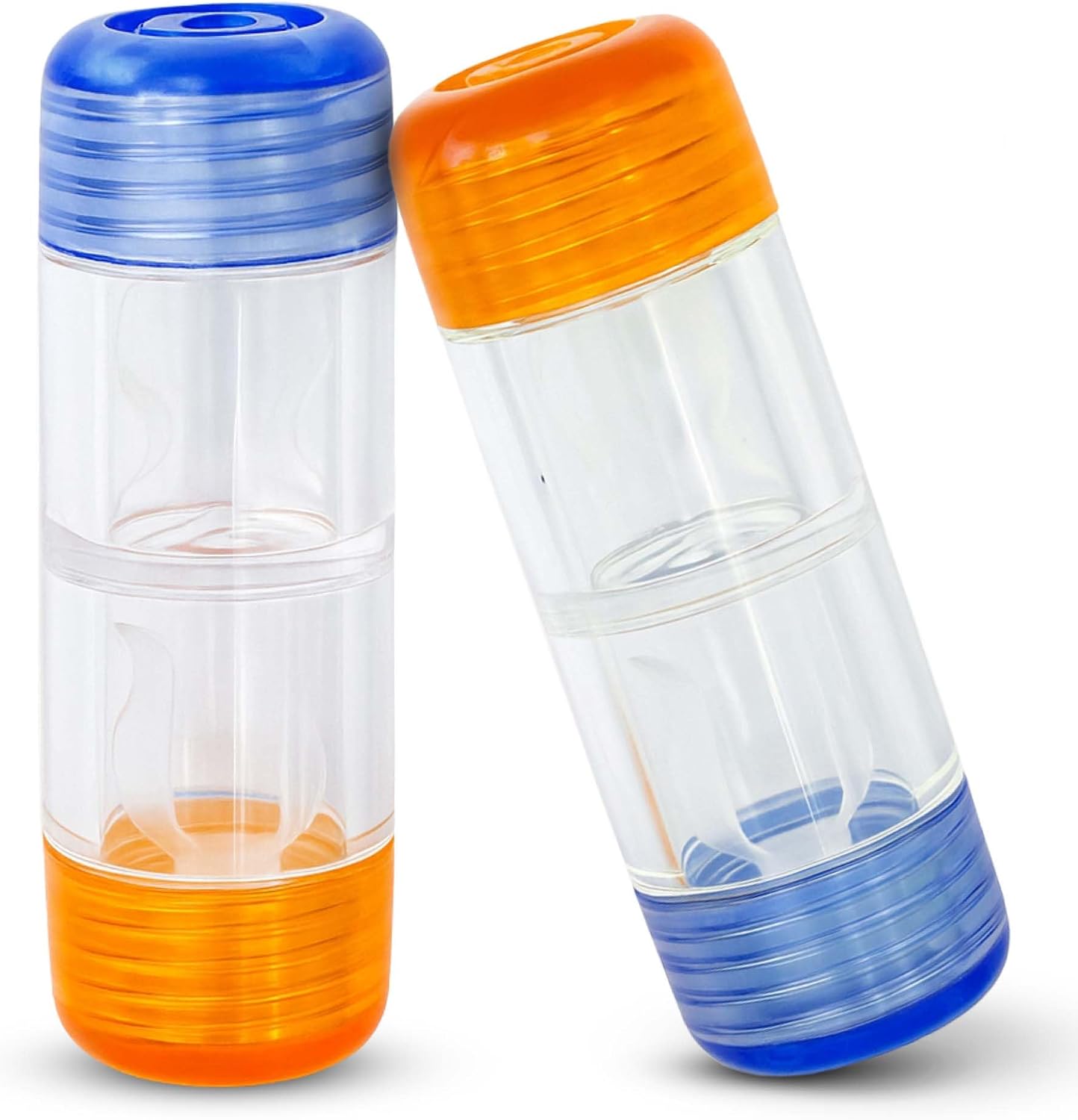 SPORTS WORLD VISION Hard Contact Lens Cases | 2 PCS Contact Lens Case for Hard & RGP Lenses | Lightweight Contact Cases with L/R Markings for Daily Use & Travel
