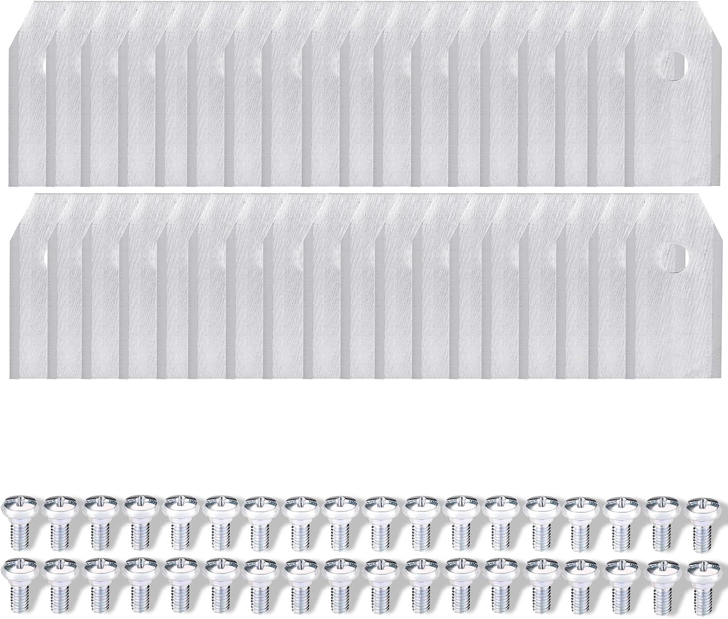 Lyreh 36pcs Replacement Blades for Segway Navimow i105N/i108N/i110N/ H500N/H800N/H1500N/H3000N Robotic Lawn Mower, Stainless Steel Garden Lawn Mower Replacement Blades with Screws