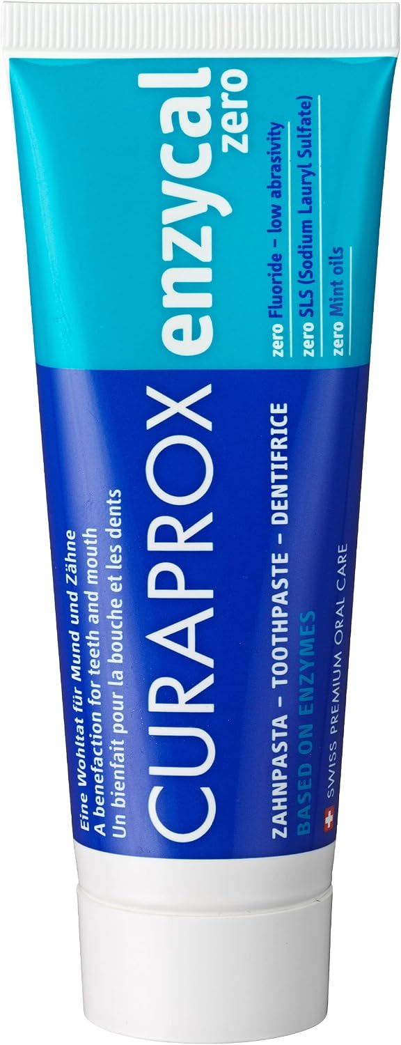 Curaprox Enzycal Zero Toothpaste, 75ml, Made in Switzerland