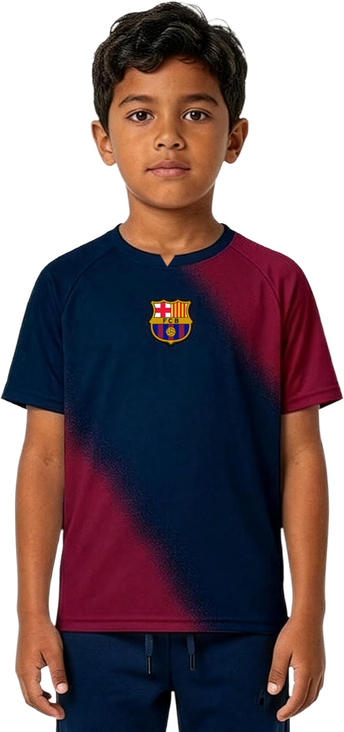 Icon Sports Officially Licensed FC Barcelona Game Day Shirt - Unisex Kids
