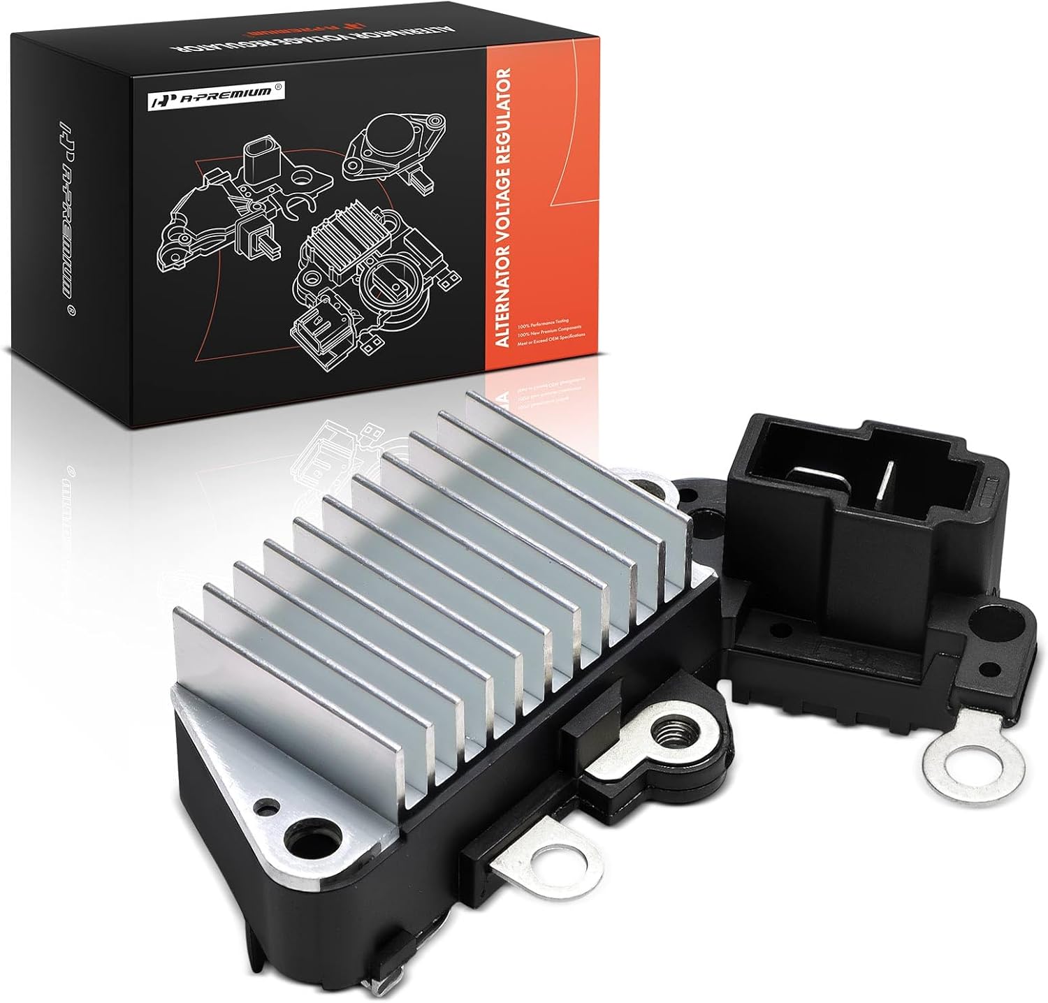 A-Premium Alternator Voltage Regulator Compatible with Daihatsu Cuore, Sirion & Komatsu FD20-11, FD20DC-11, FD20SDC-11, FD20ST-11, FD20T-11, FD20WC-11, FD30-11, FD30H-11 & Kubota GV3250QSW, KJS130D