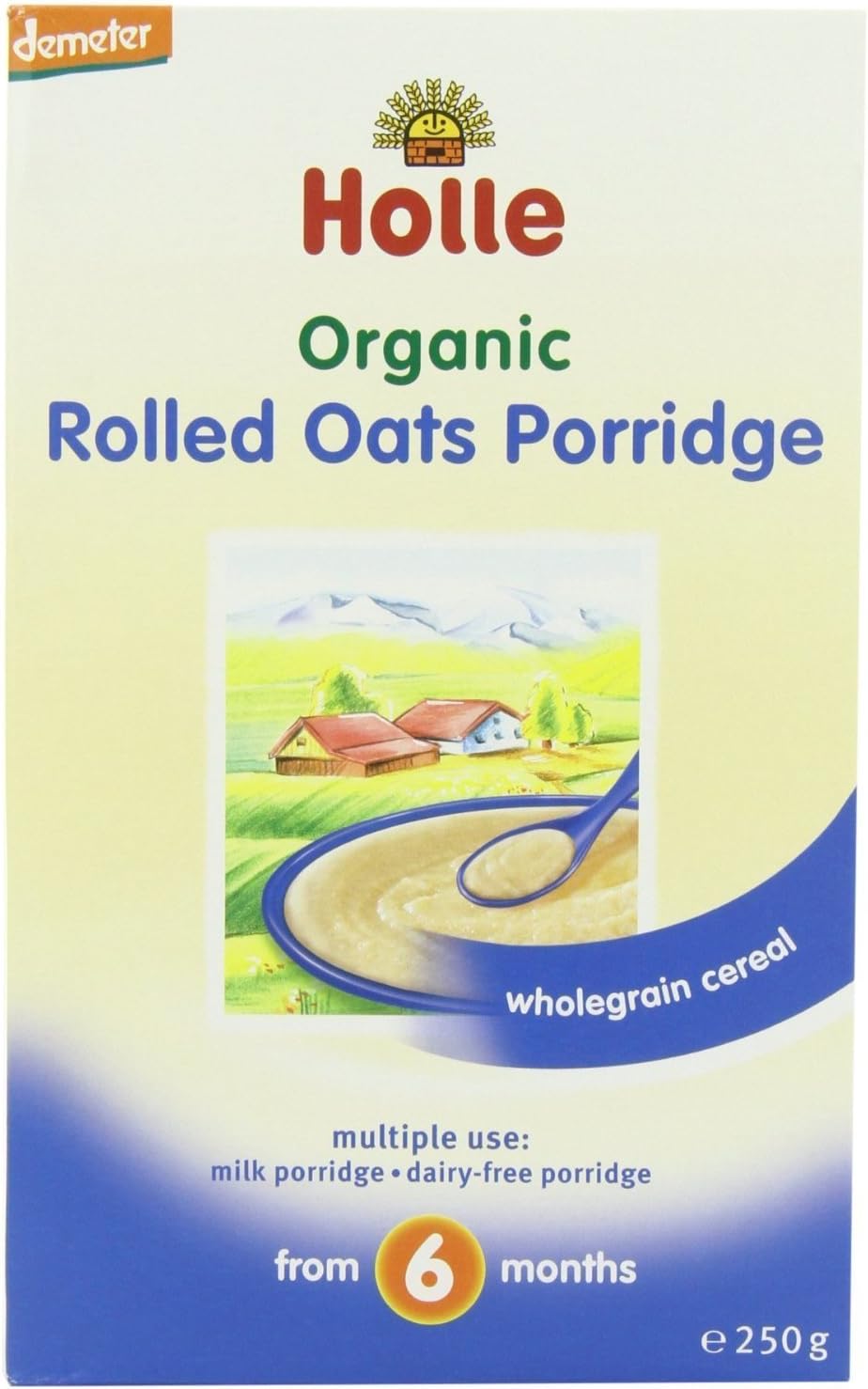 (2 Pack) - Holle - Dem Cereal Rolled Oats | 250g | 2 PACK BUNDLE