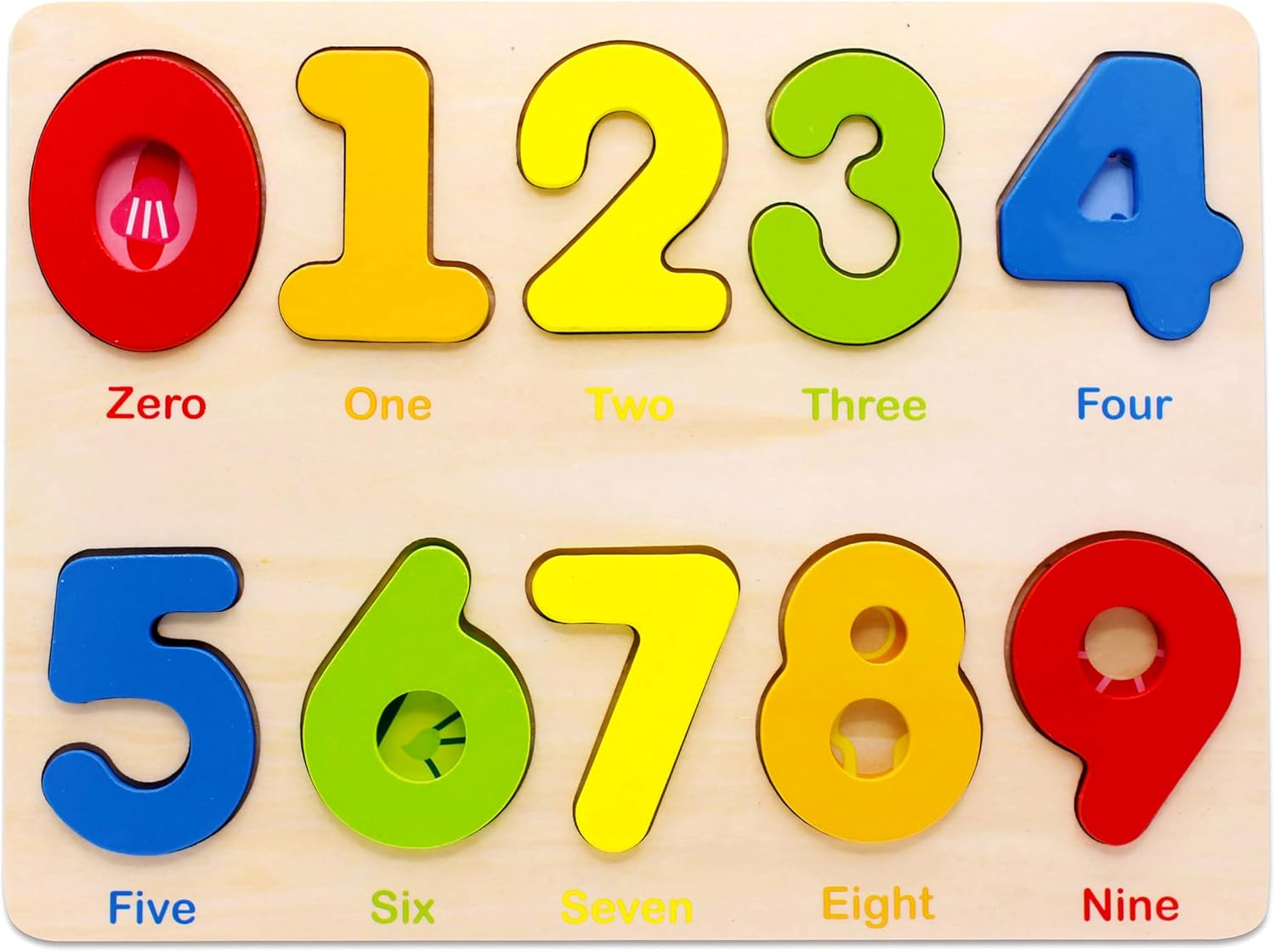 Toddler Puzzles for kids age 2-4 years old-Wooden Learning Number Preschool Puzzles