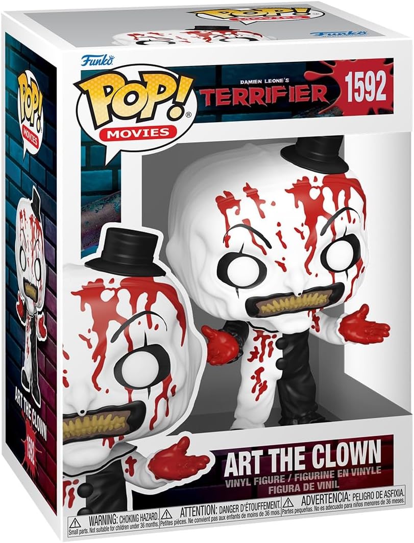 Funko Pop! Movies: Terrifier 2 - Art the Clown - Bloody - Collectable Vinyl Figure - Gift Idea - Official Merchandise - Toys for Kids & Adults - Movies Fans - Model Figure for Collectors and Display