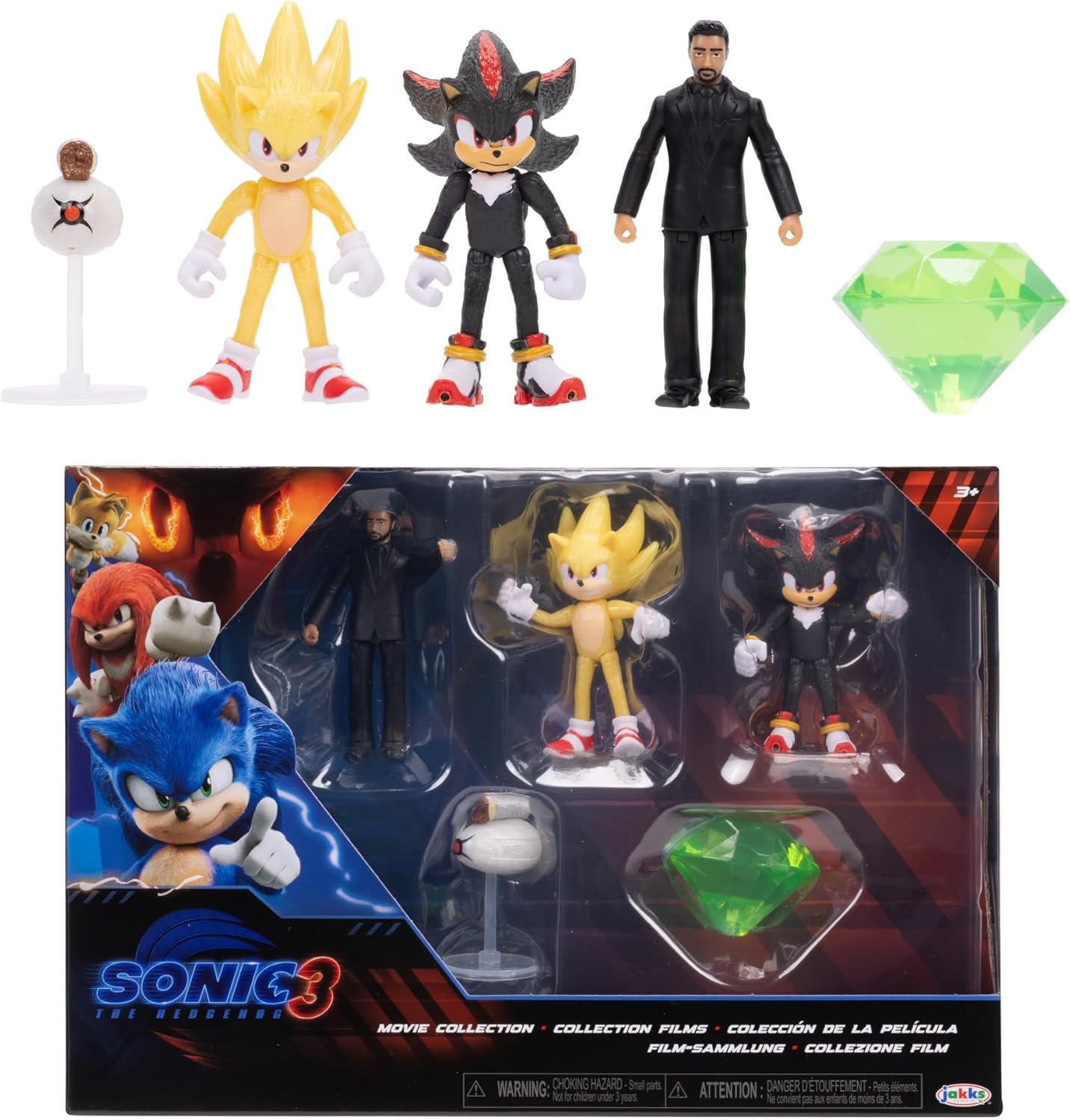 SONIC THE HEDGEHOG 423584 Sonic Action Figure, Black