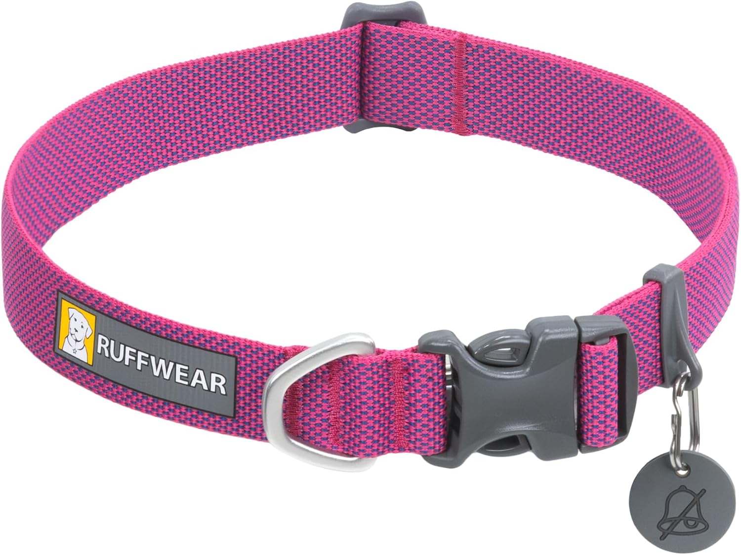 Ruffwear, Hi & Light Dog Collar, Low-Profile, Alpenglow Pink, 14"-20"