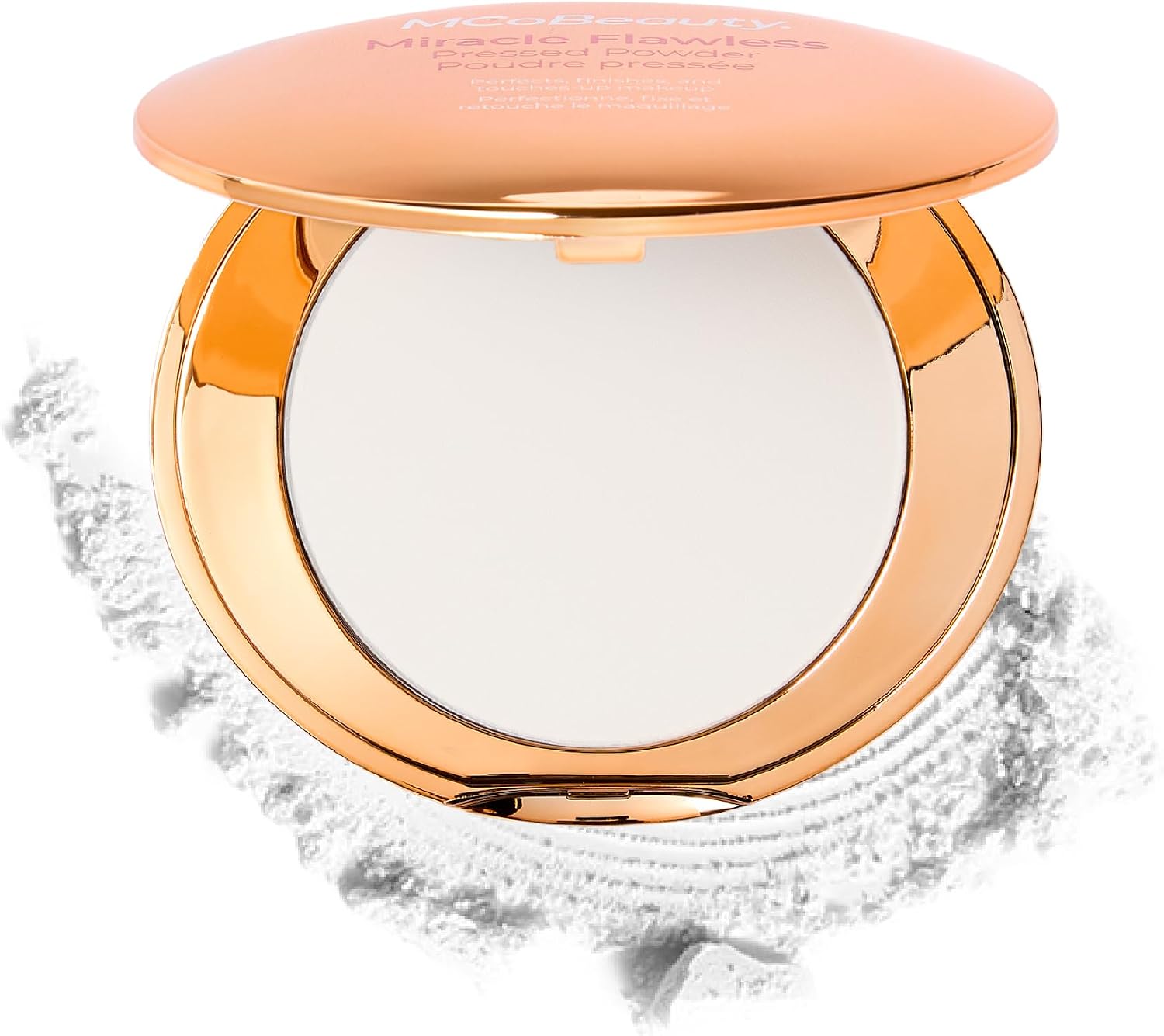 MCoBeauty Miracle Flawless Pressed Powder - Translucent | Compact, Soft Focus Blurring, Finishing & Setting Makeup, Hydrating, Vegan & Cruelty Free