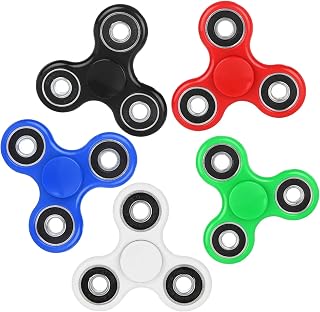 SCIONE Fidget Spinners Toys 5 Pack, Sensory Hand Fidget Pack Bulk, Anxiety Toys Stress Relief Reducer, Halloween Party Favors for Kids Adults Goodie Bag Stuffers, Kids Classroom Prizes