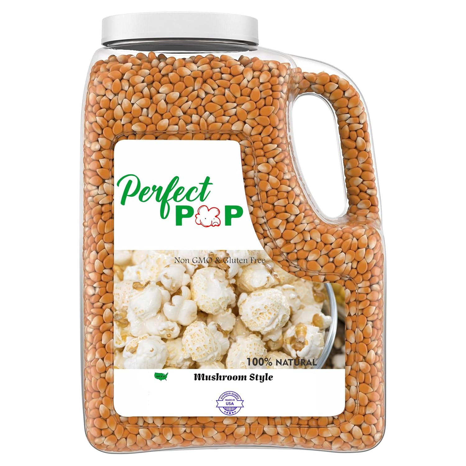Concession Essentials Premium Gourmet Mushroom Extra Large Popcorn Kernels - 8lb