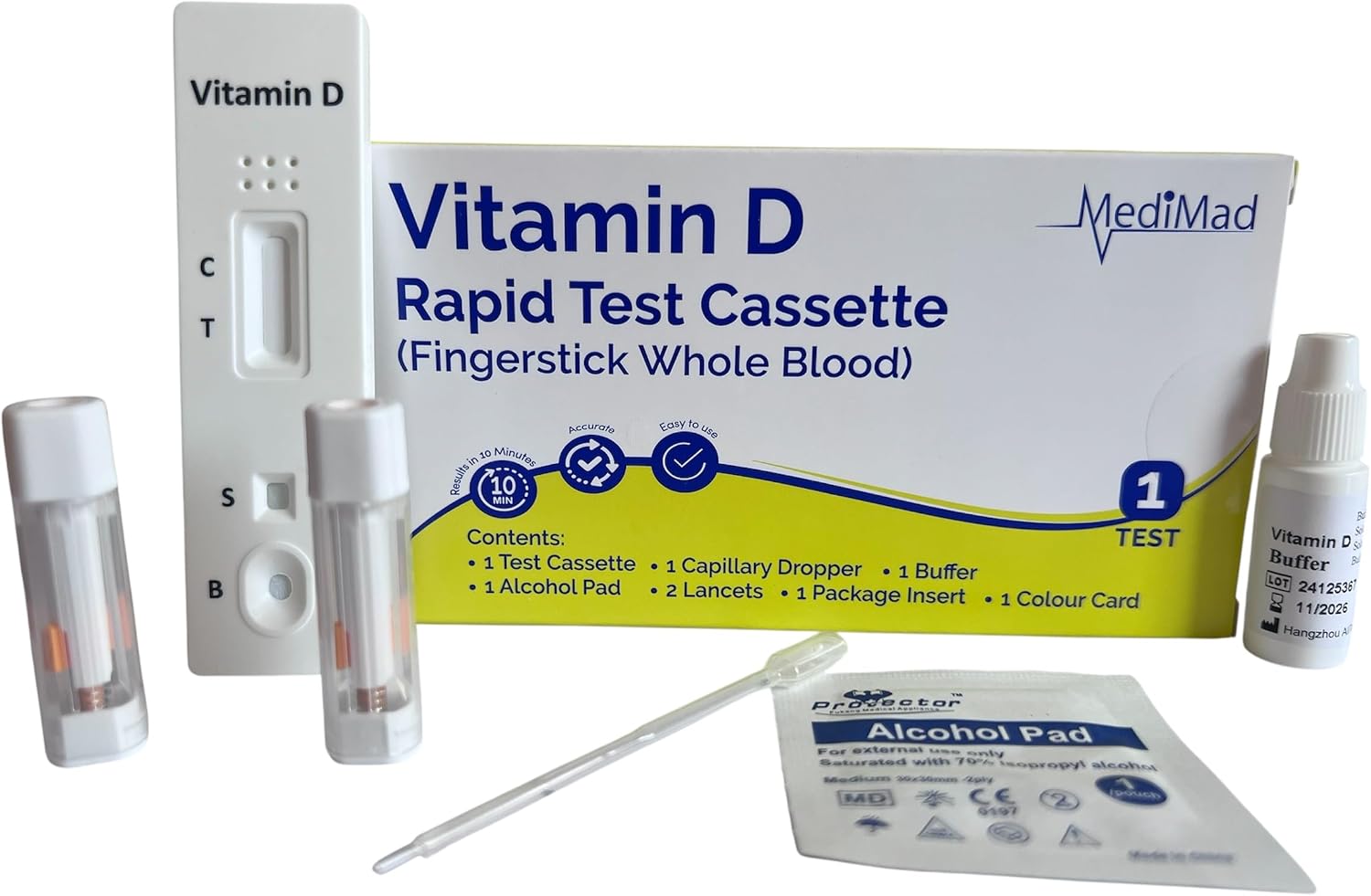 Vitamin D Level Insufficiency Deficiency Self Testing Kit Rapid Test Cassette