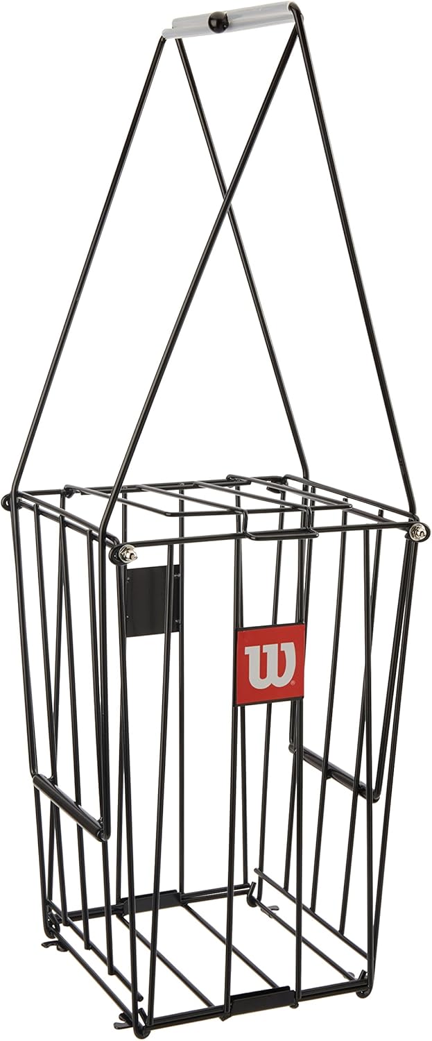 Wilson Unisex Adult Ball Pick Up Basket Tennis Ball Collection Pick-Up Basket, 75 Tennis Balls Capacity, NS