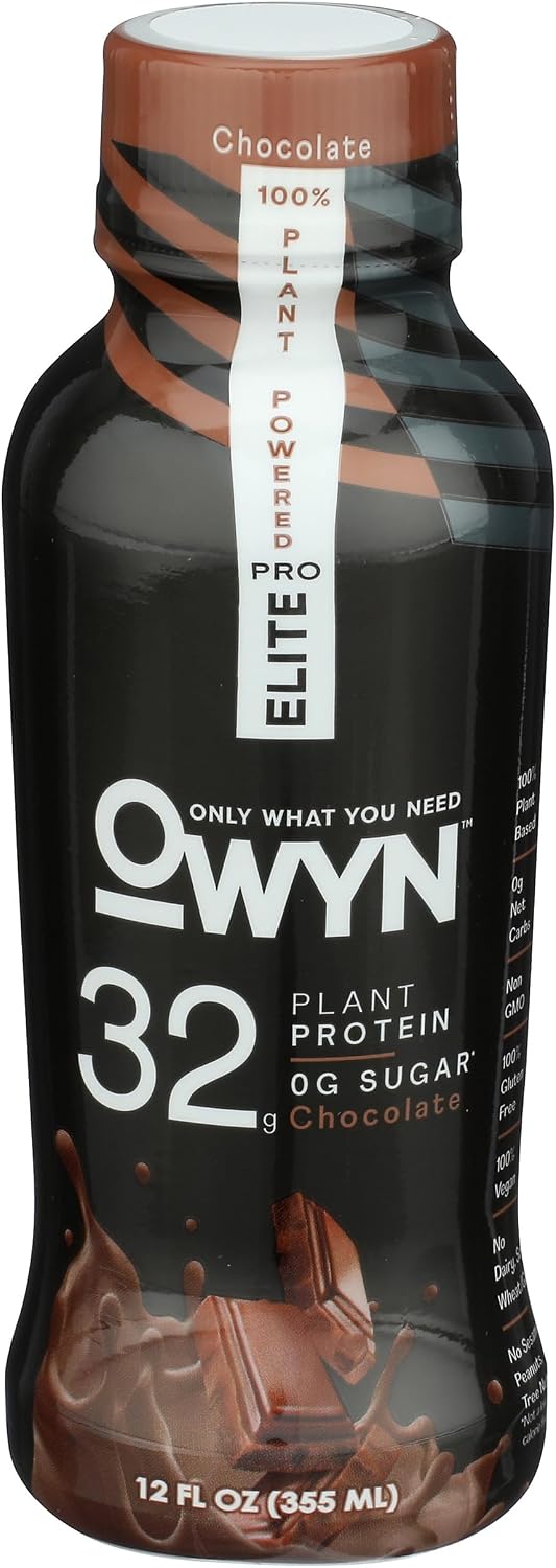 Owyn Chocolate Pro Elite Plant Protein Shake, 12 FZ