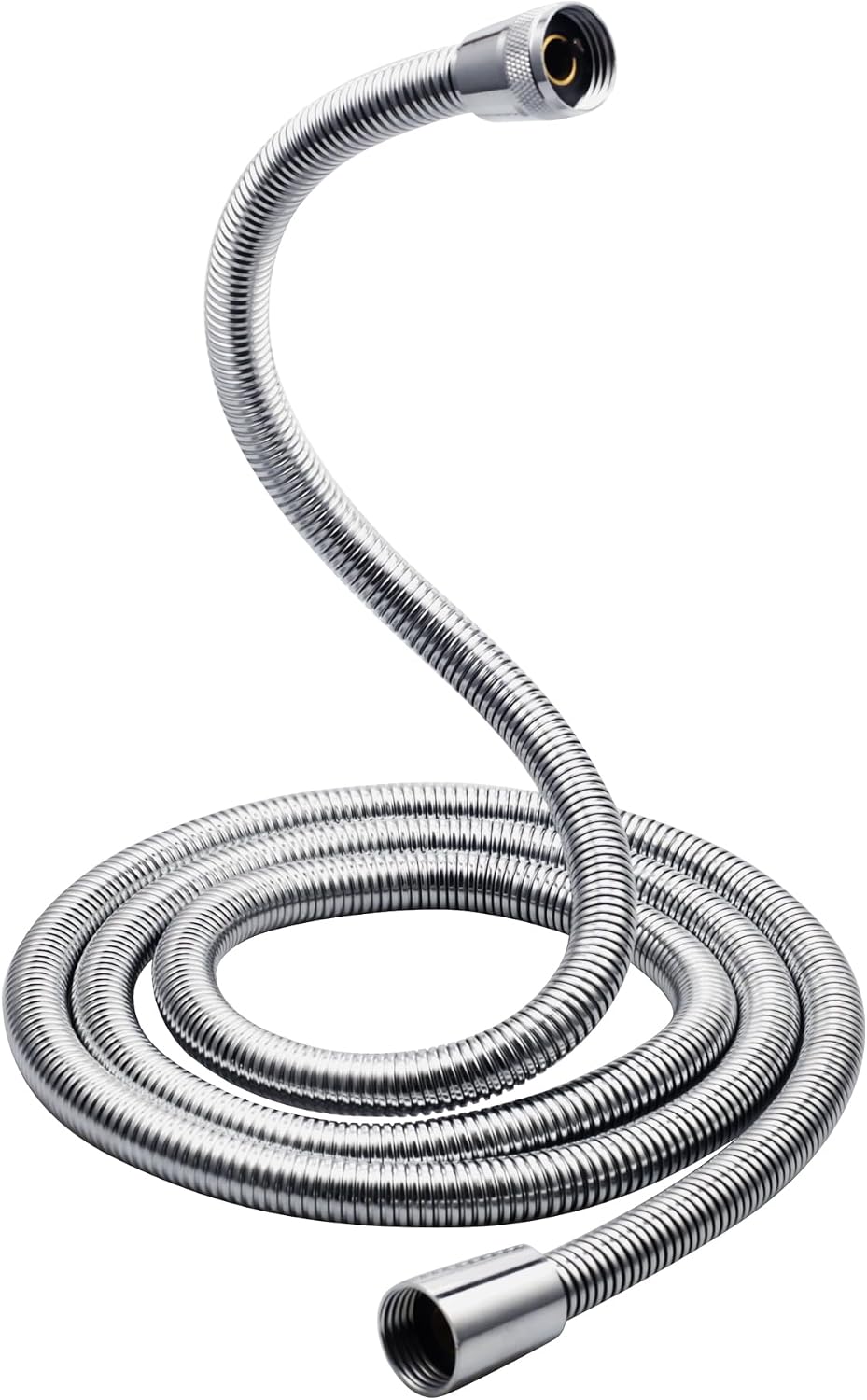 98-Inch Encrypted shower hose G1/2 Universal Shower Pipe Handheld Shower Head Hose Replacement High Pressure Extra Long Anti-Kink Shower Hose for Bath Taps Chrome Flexible Hose Extension