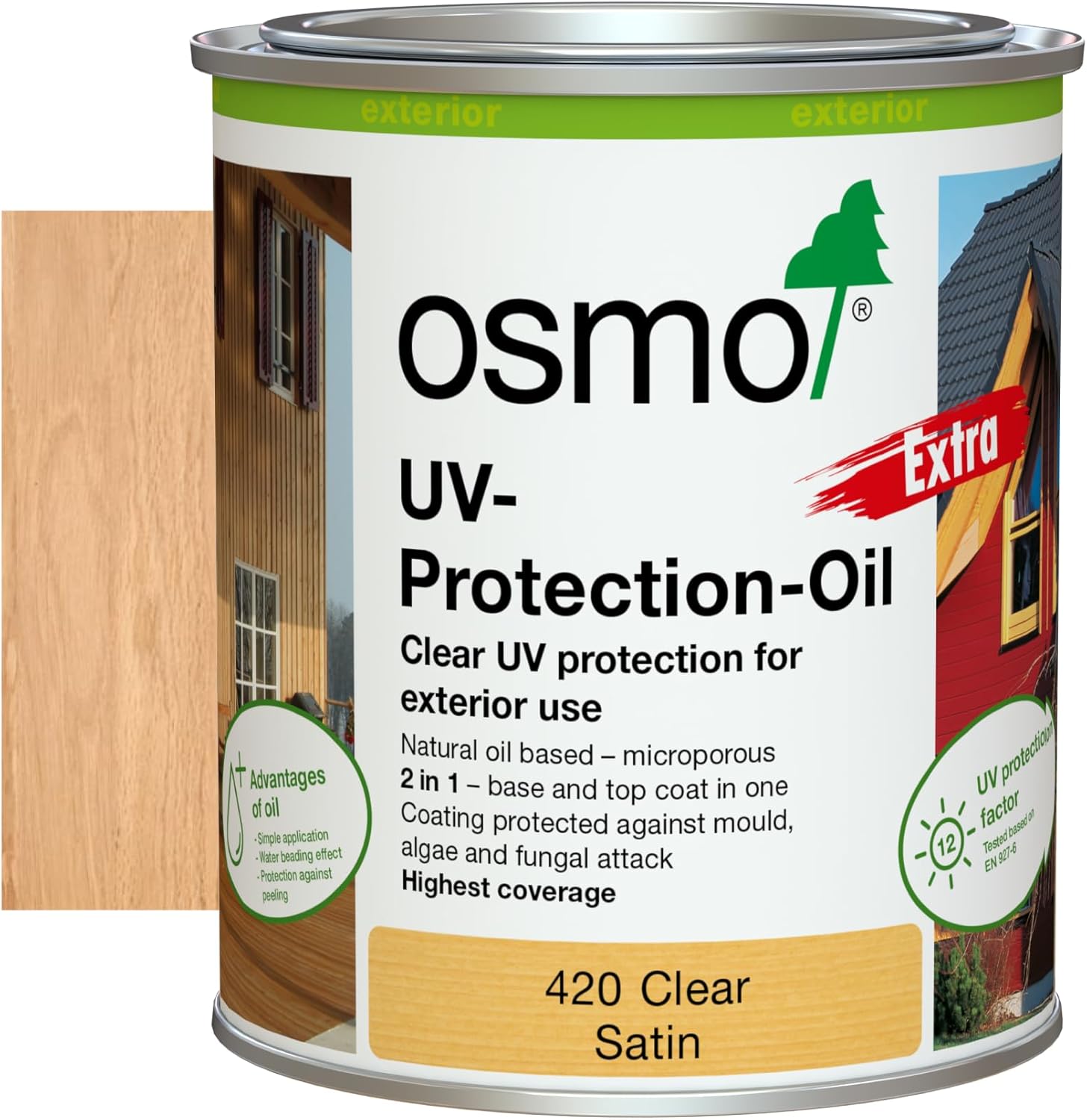 Osmo 420 UV-Protection Oil Extra, Clear Satin 750ml