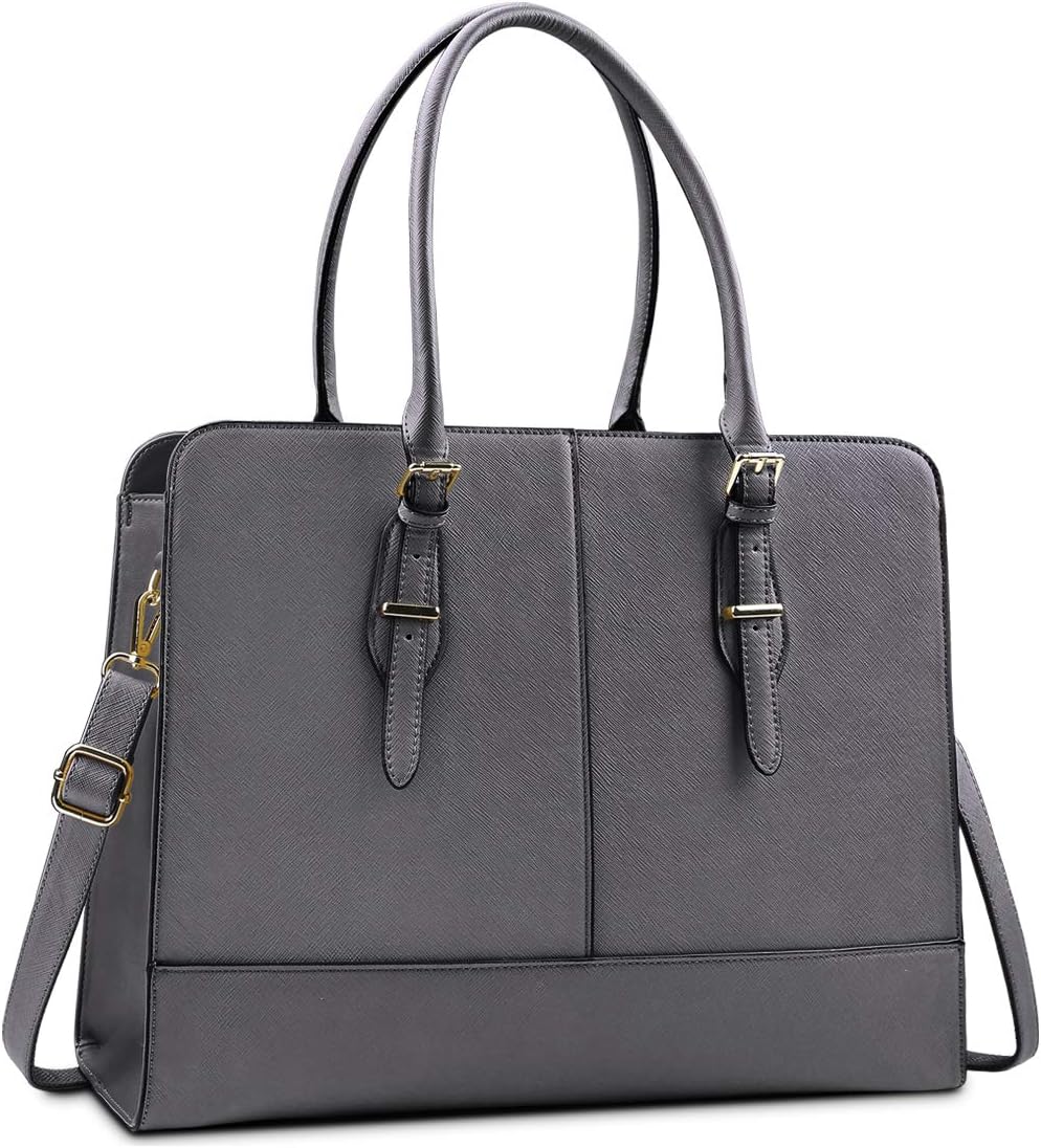 Lubardy Laptop Bags for Women 15.6 inch Ladies Leather Laptop Handbag Work Handbags Womens Tote Bag Office