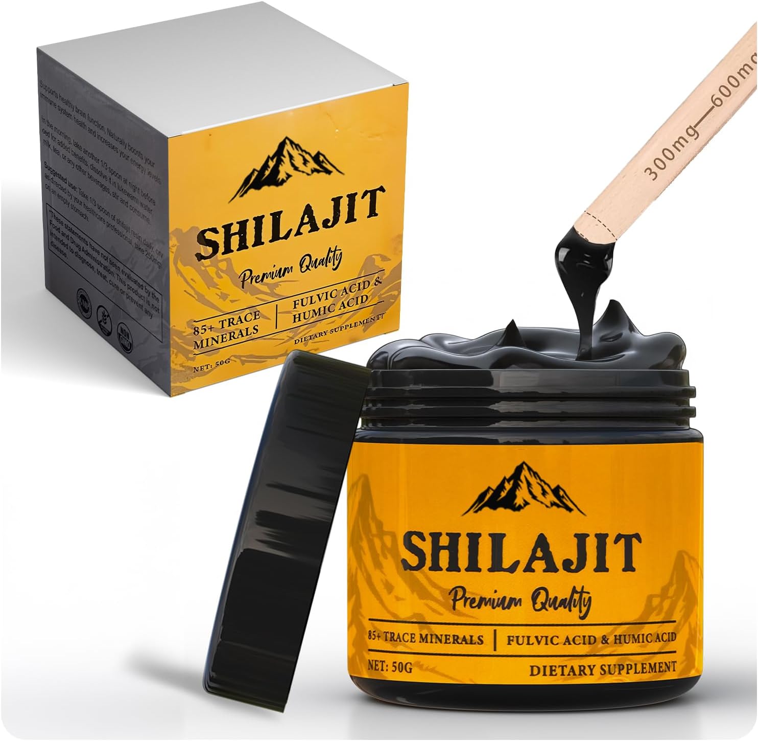 Beverly Healthcare Shilajit Resin, Pure Himalayan Shilajit Resin 50g - 100% Natural, Ideal for Men & Women