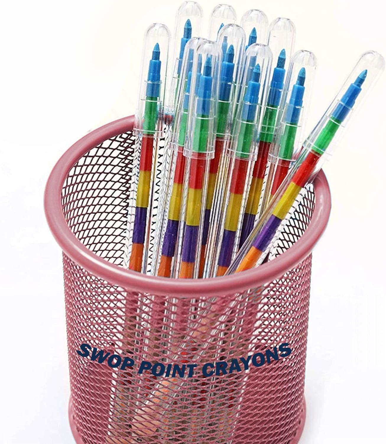 POLE TIP 24 x Swop Point Crayons For Kids, Wax Crayons, Colouring Pencils For Children Art and Craft, Party Bag Fillers For Kids, School Supplies, Coloured Pencils(24)