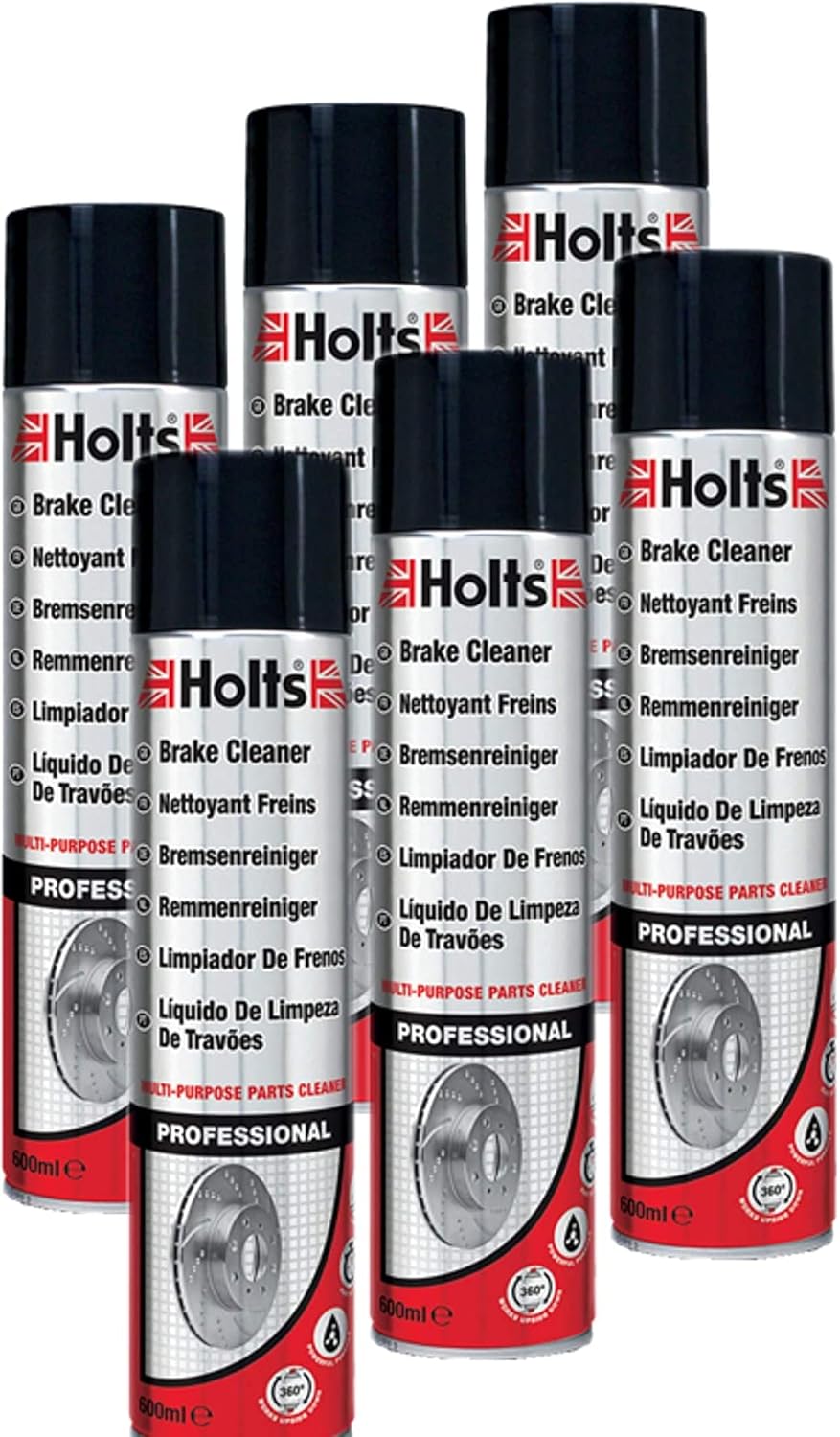 Set of 6 Holts Professional Brake Cleaner (600 ml)