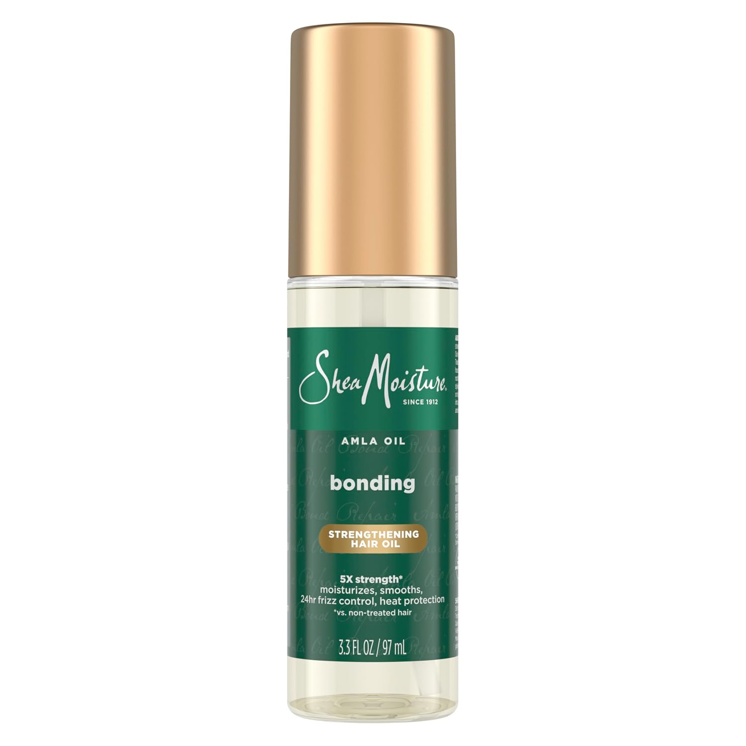 SheaMoisture Bonding Oil Amla Oil to Protect, Strengthen and Smooth Hair with Amla Oil and Fair-Trade Shea Butter with 5X Strength and 24-Hour Frizz & Humidity Control 3.3fl oz