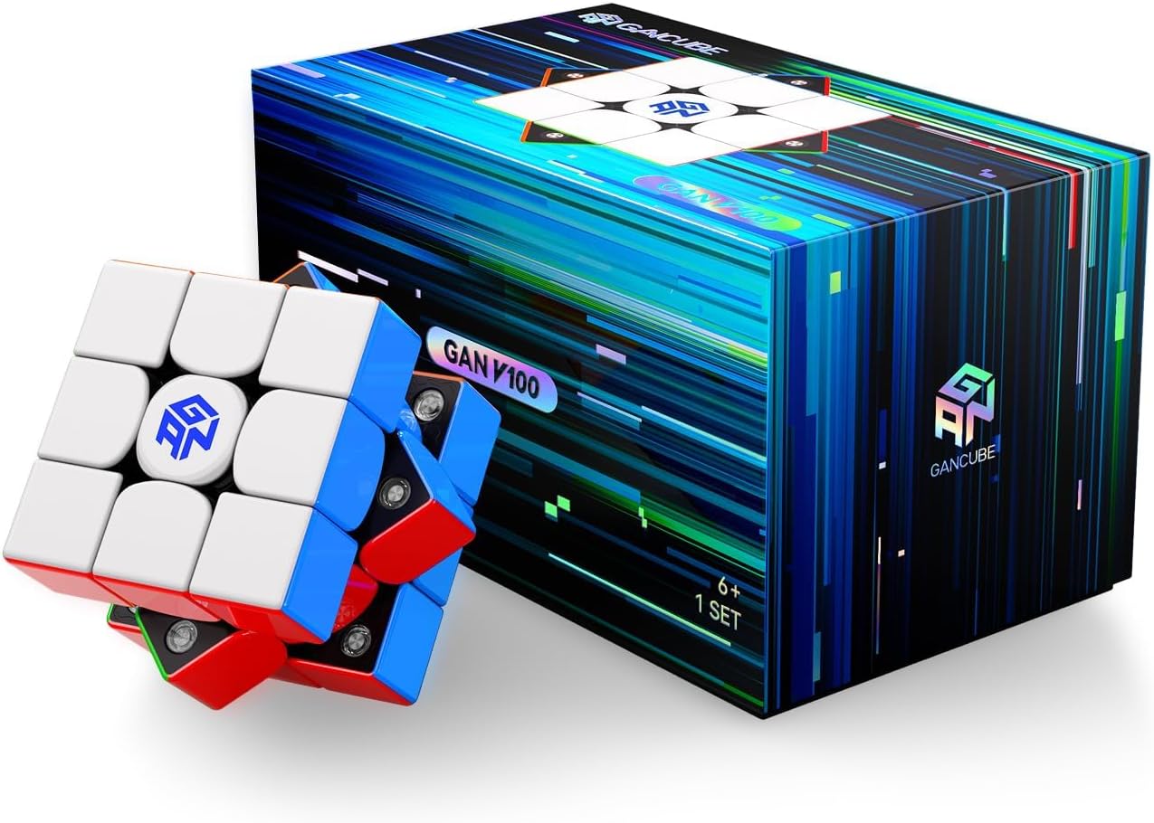 GAN V100 Leap, 3x3 Speed Cube Magnetic Puzzle for Cubers