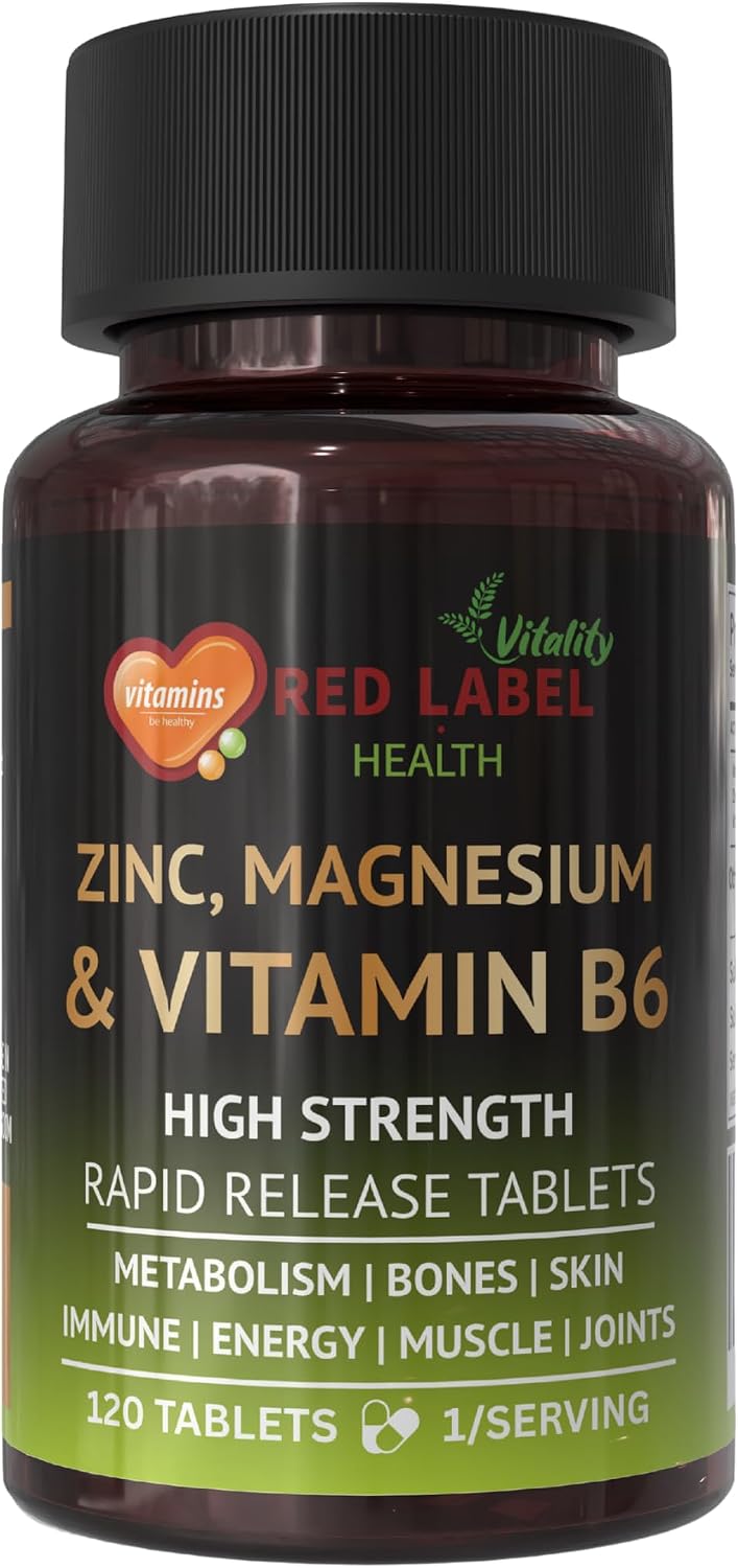 Zinc Magnesium & Vitamin B6 120 Tablets Vegan