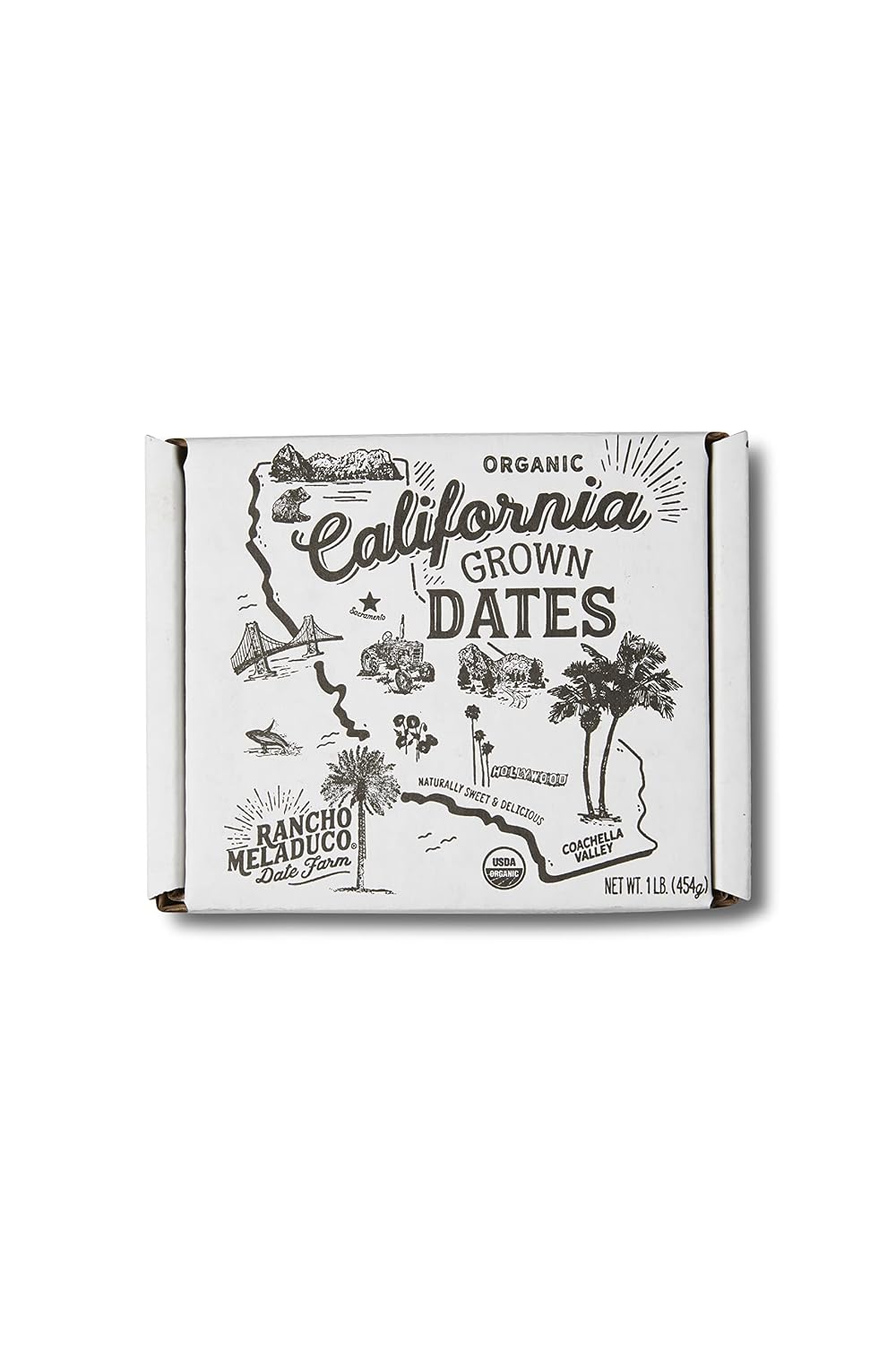 Rancho Meladuco 1 lb. Organic Medjool Dates - ONE 1 lb. Box