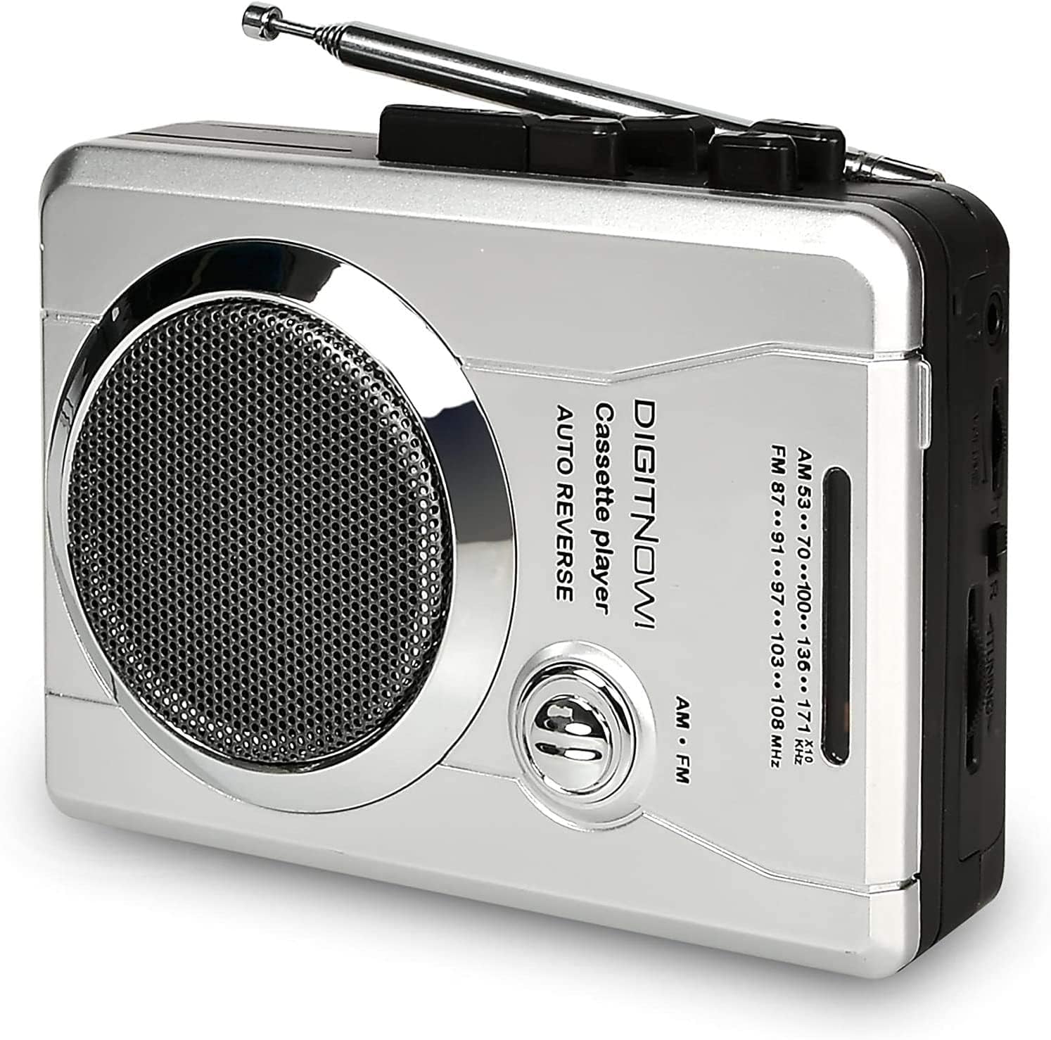 DIGITNOW! AM/FM Pocket Radio Cassette Player, Portable Personal Voice Audio Cassette Recorder Cassette Walkman Player Built-in Speaker