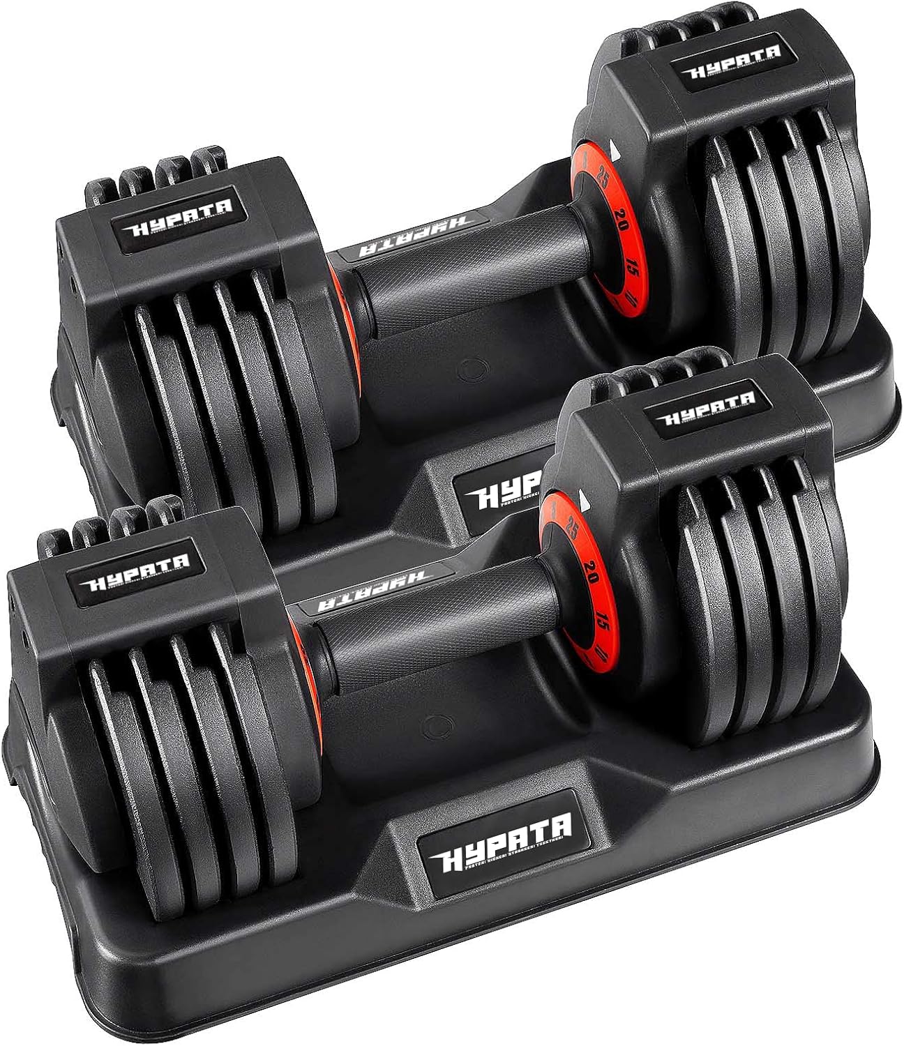 25/55 lbs Pair Adjustable Dumbbell Set, Adjust Dumbbell Weight for Exercises Pair Dumbbells for Men and Women in Home