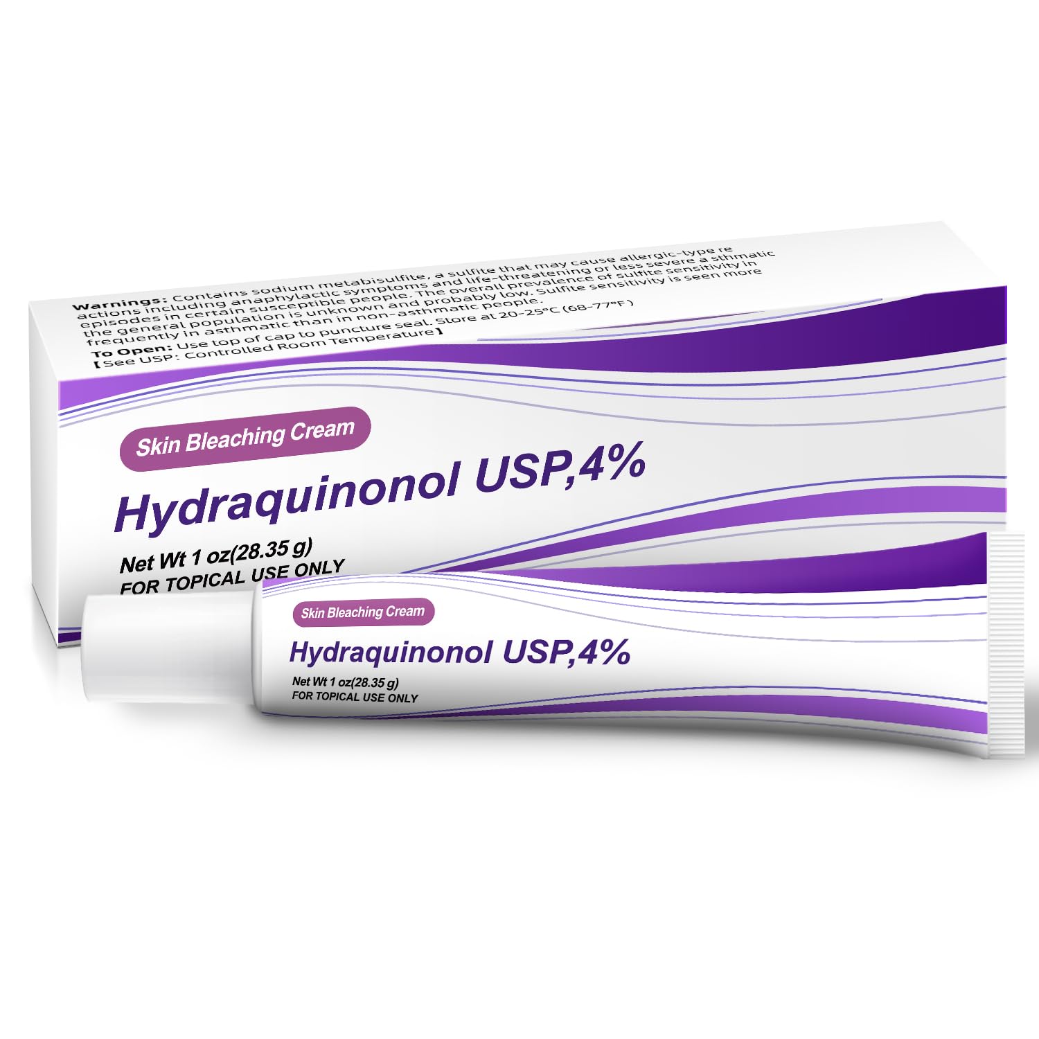 Hydraquinonol Dark Spot Brightening Cream - 4% Bleaching Cream, Non-Irritating Hydrating, For All Skin Types, 1oz