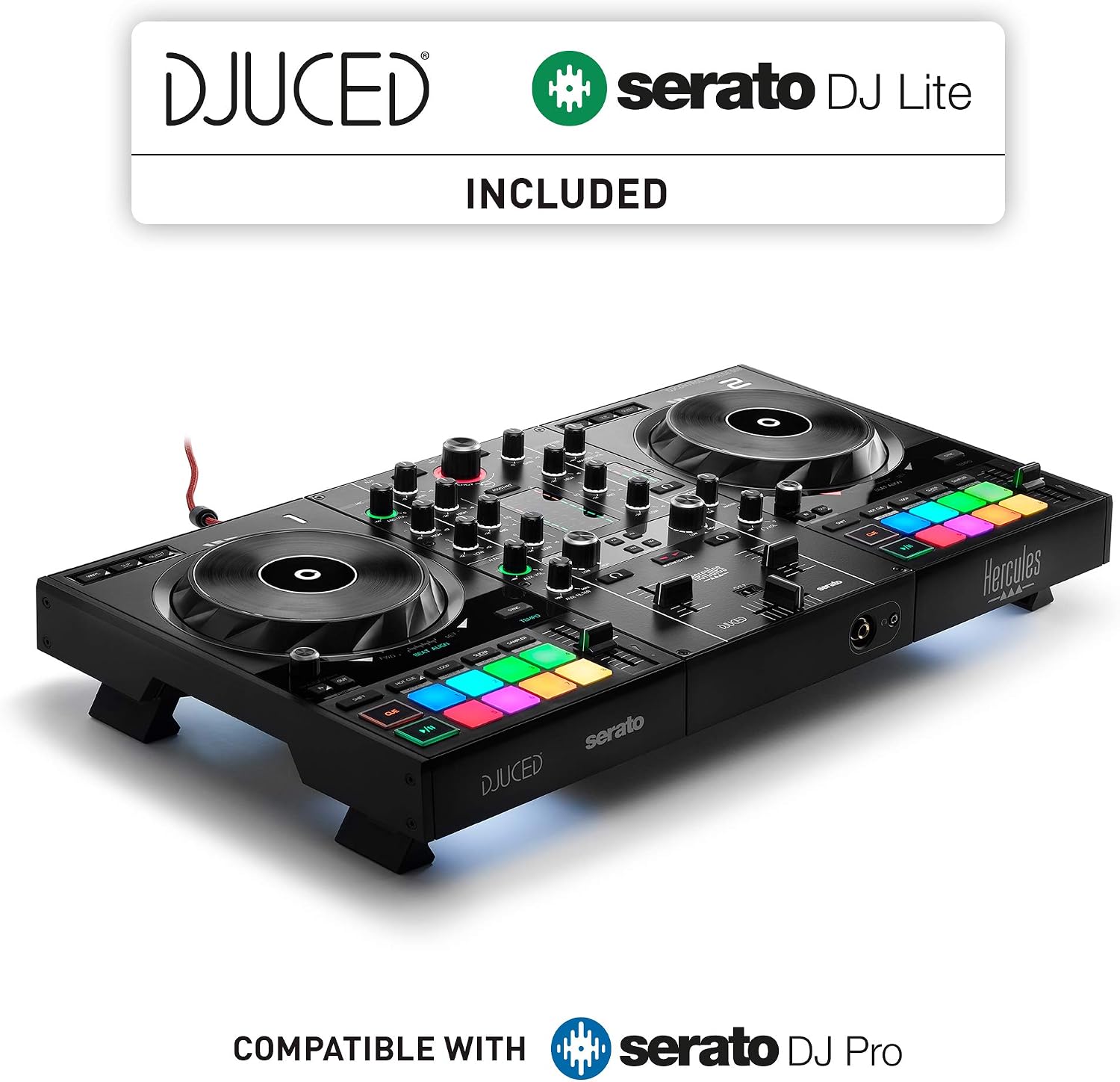 Hercules DJControl Inpulse 500-2-Deck DJ Controller for Serato & DJUCED
