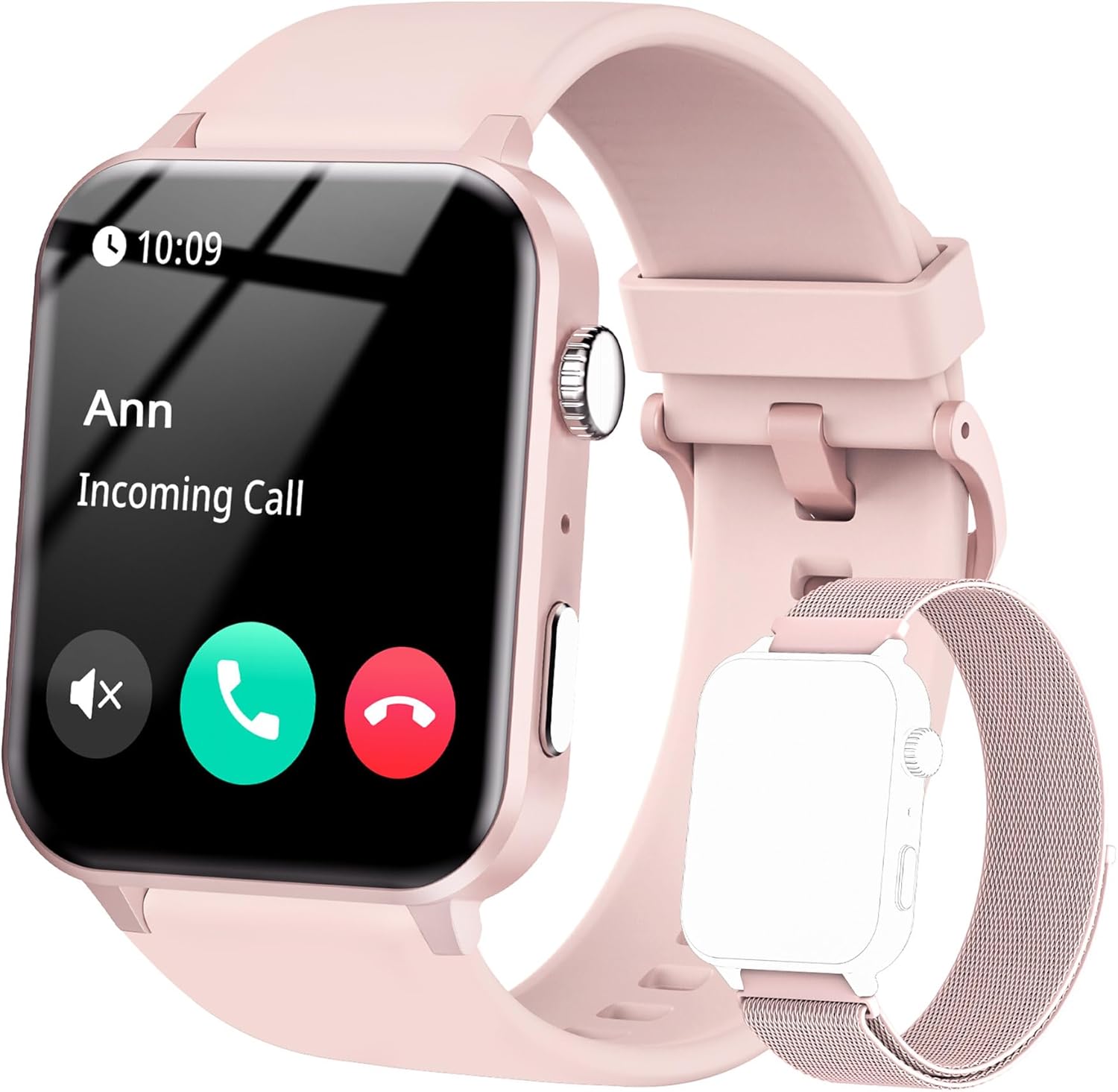 IOWODO Smart Watch for Women Answer/Make Call,1.85" HD Fitness tracker with Step Counter,110+ Sport Modes Smartwatch with Heart Rate Sleep Monitor,IP68 Waterproof Activity Tracker for Android iOS