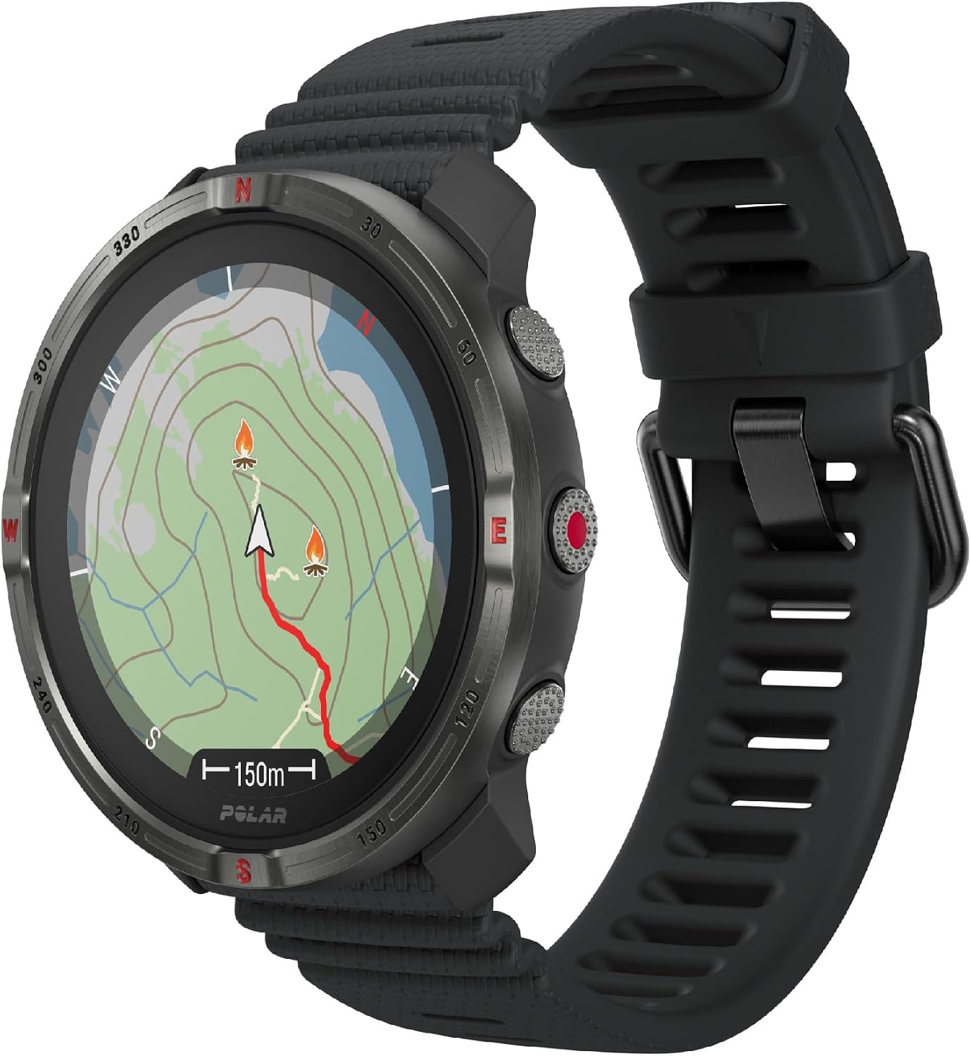 Polar Grit X2 Outdoor Multisport GPS Watch – AMOLED Display, Offline Maps, Dual-Frequency GPS, Wrist ECG, Elixir Biosensing, TrainingPeaks, SpO2, Up to 7-Day Battery Life