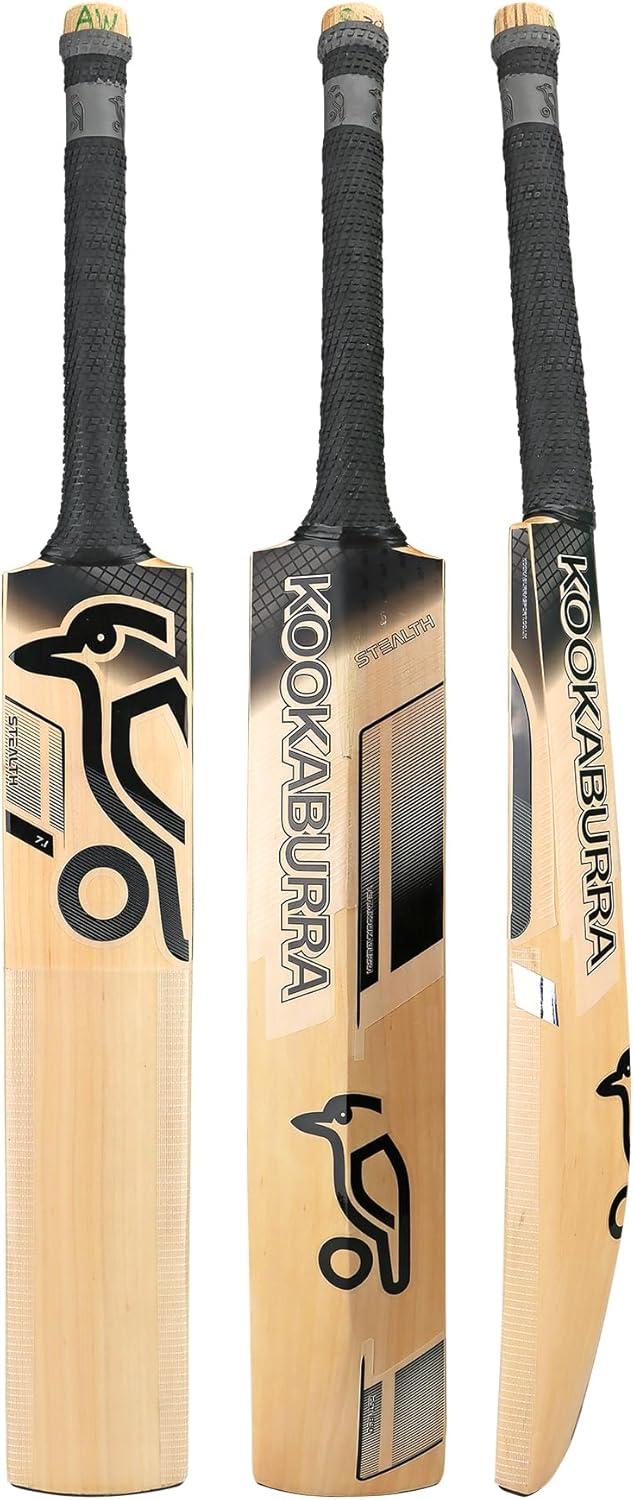 Kookaburra Stealth 7.1 Cricket Bat - Size 5, Black