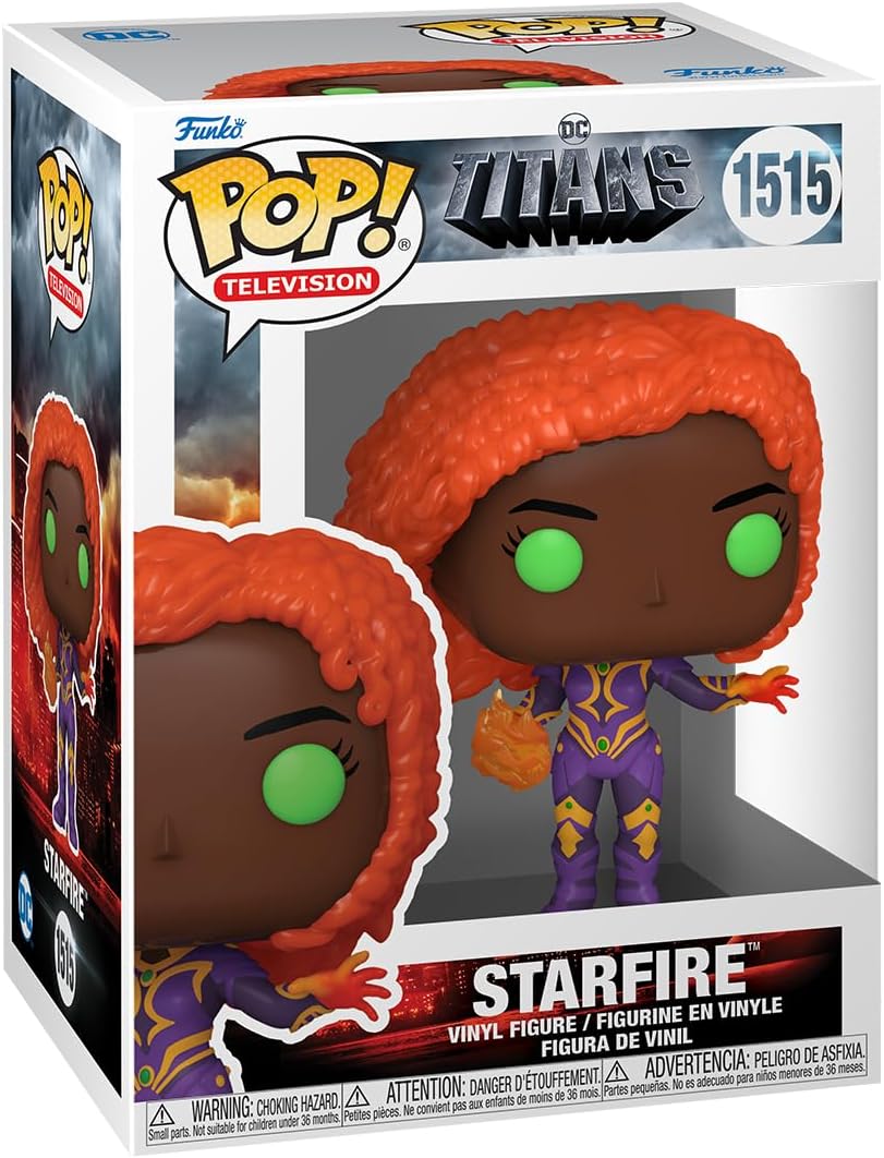 Funko POP! TV: Titans - Starfire - DC Age 3+ Titans - Collectable Vinyl Figure - Gift Idea - Official Merchandise - Toys for Kids & Adults - TV Fans - Model Figure for Collectors and Display