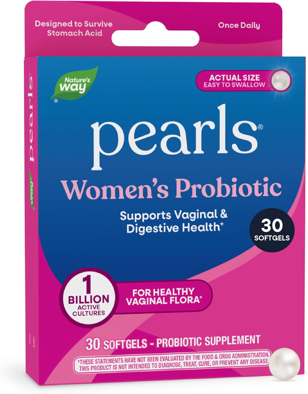 Nature's Way Women's Probiotic Pearls, Supports Vaginal Health*, 30 ct