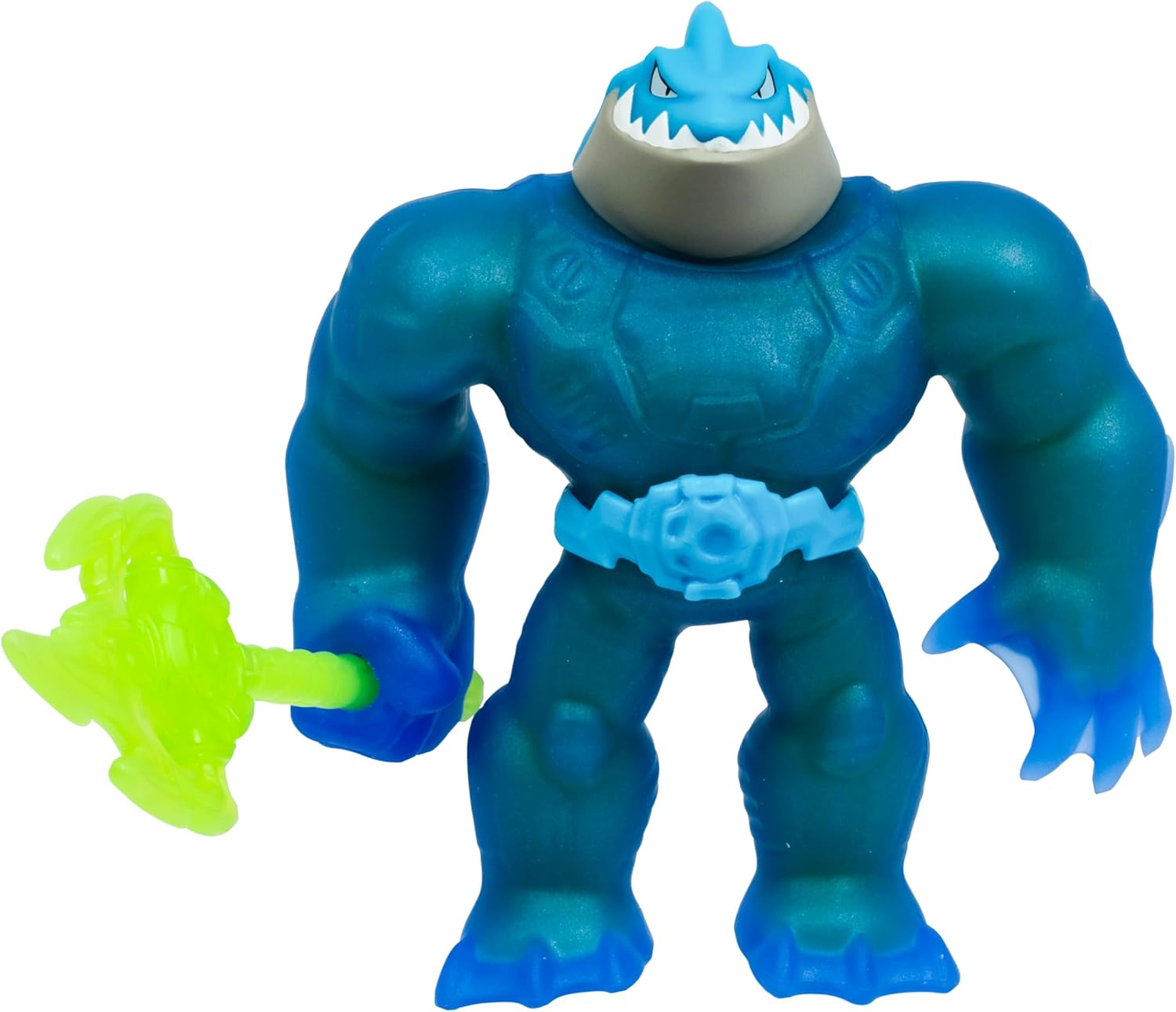 Heroes of Goo Jit Zu Meteor Madness, Stretchy Battle Thrash Collectible Action Figure, with Unique Squishy Goo Filling & Power Trident, Tactile Sensory Toy That Stretches Up to 3X Its Size