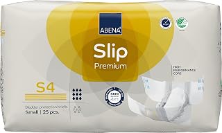 Abena Slip Premium Incontinence Briefs, Level 4, (Small to Extra Large Sizes), Small, 75 Count
