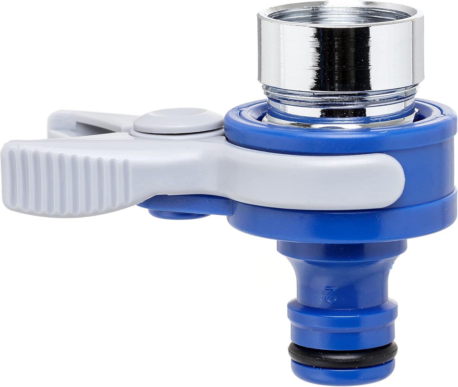 TATAY Universal Top Line Indoor Tap Adapter, External Thread 24mm, Internal Thread 22mm, Universal Connector, Solar Protection, Easy Installation, Blue.
