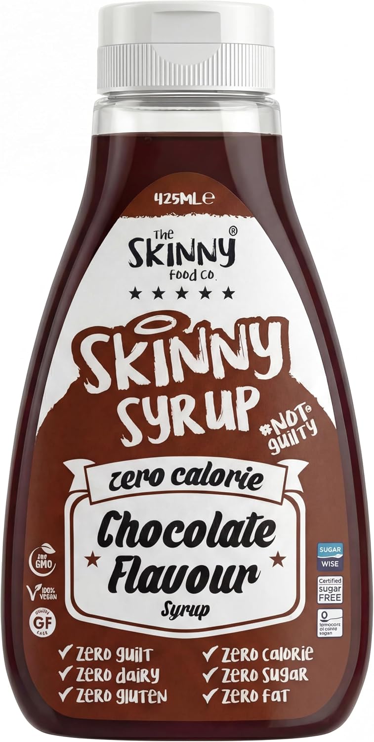 Skinny Food Co Chocolate Syrup 425ml - Sugar Free Zero Calorie Syrup