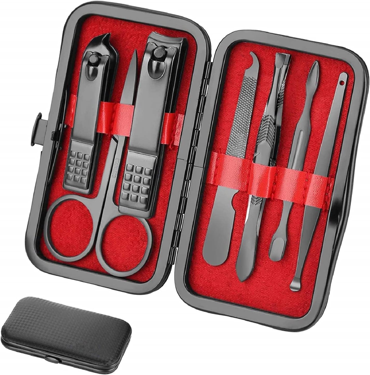 Manicure Set Men Travel Manicure Set Nail Clippers Mens Accessories Stainless Steel Nail Clippers Set Pedicure Set Personal Care Kit Nail Grooming Kit Gift for Men Husband Friend Parents Women
