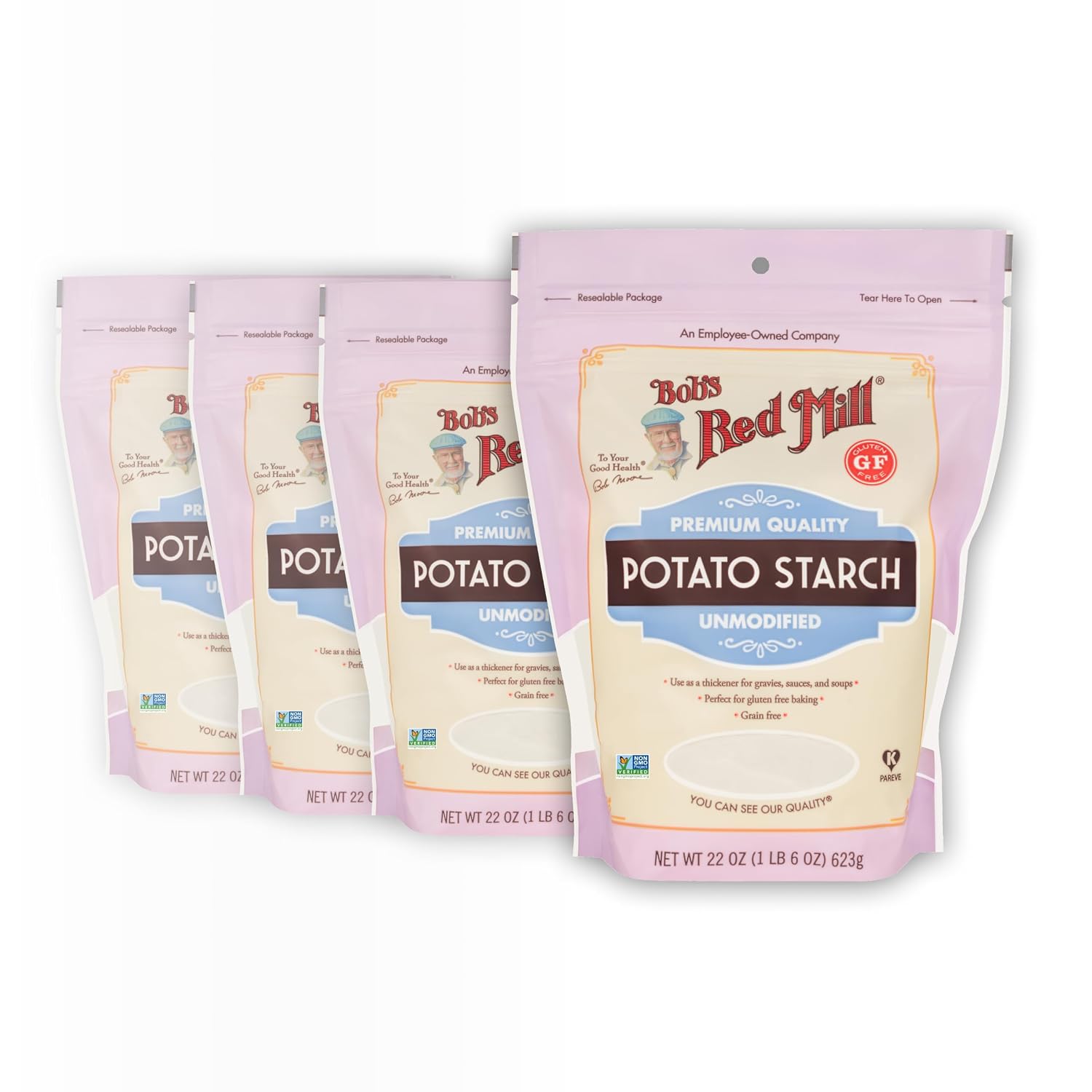 Bob's Red Mill Potato Starch, 22oz (4 Pack)